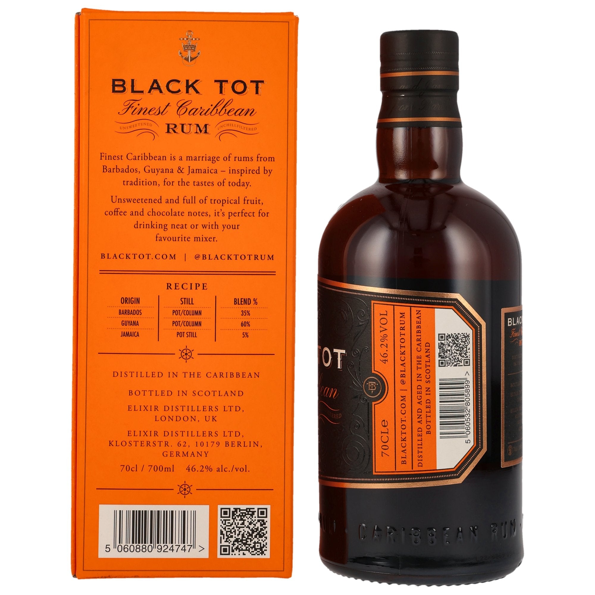 Black Tot Finest Caribbean Rum 46,2% vol. 700ml 3 - Maltimore - Premium Whisky Onlineshop