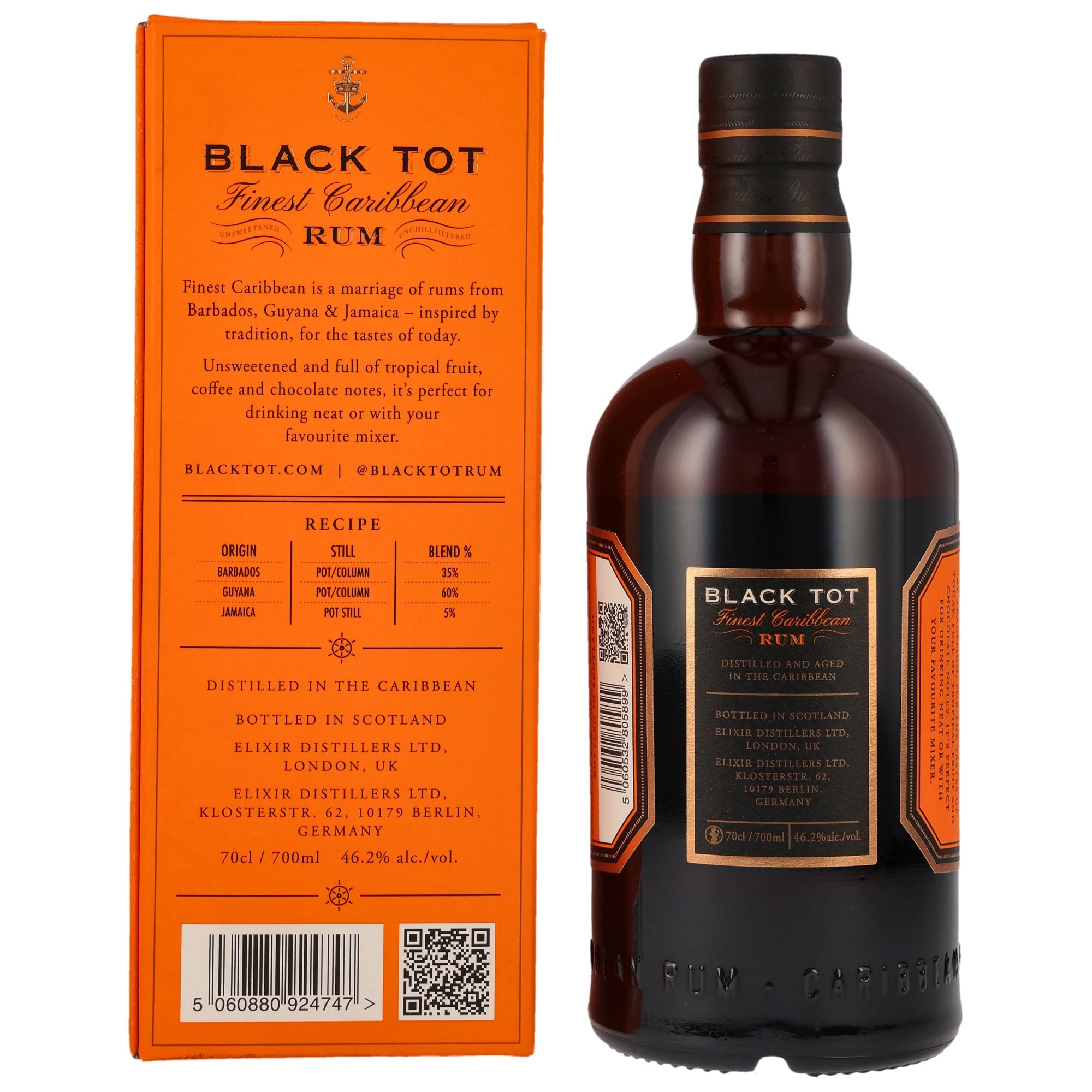 Black Tot Finest Caribbean Rum 46,2% vol. 700ml 2 - Maltimore - Premium Whisky Onlineshop