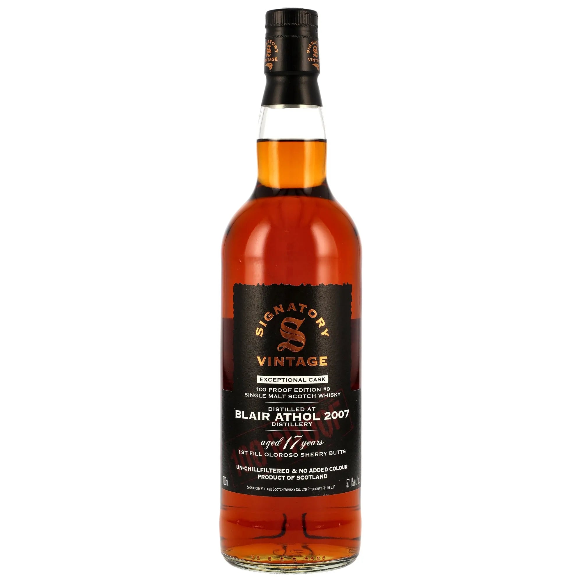 Blair Athol 2007/2025 Jahre Signatory 100 PROOF Exceptional Cask Edition 9 57,1% vol. 700ml 1 - Maltimore - Premium Whisky Onlineshop