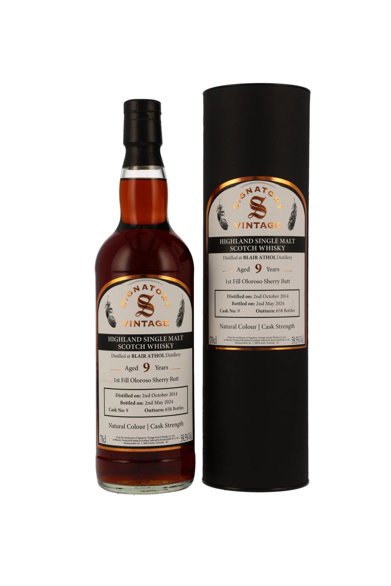 Blair Athol 2014/2024 Signatory Cask Stremgth Single Cask #9 59,5% 700ml - Maltimore - Premium Whisky Onlineshop