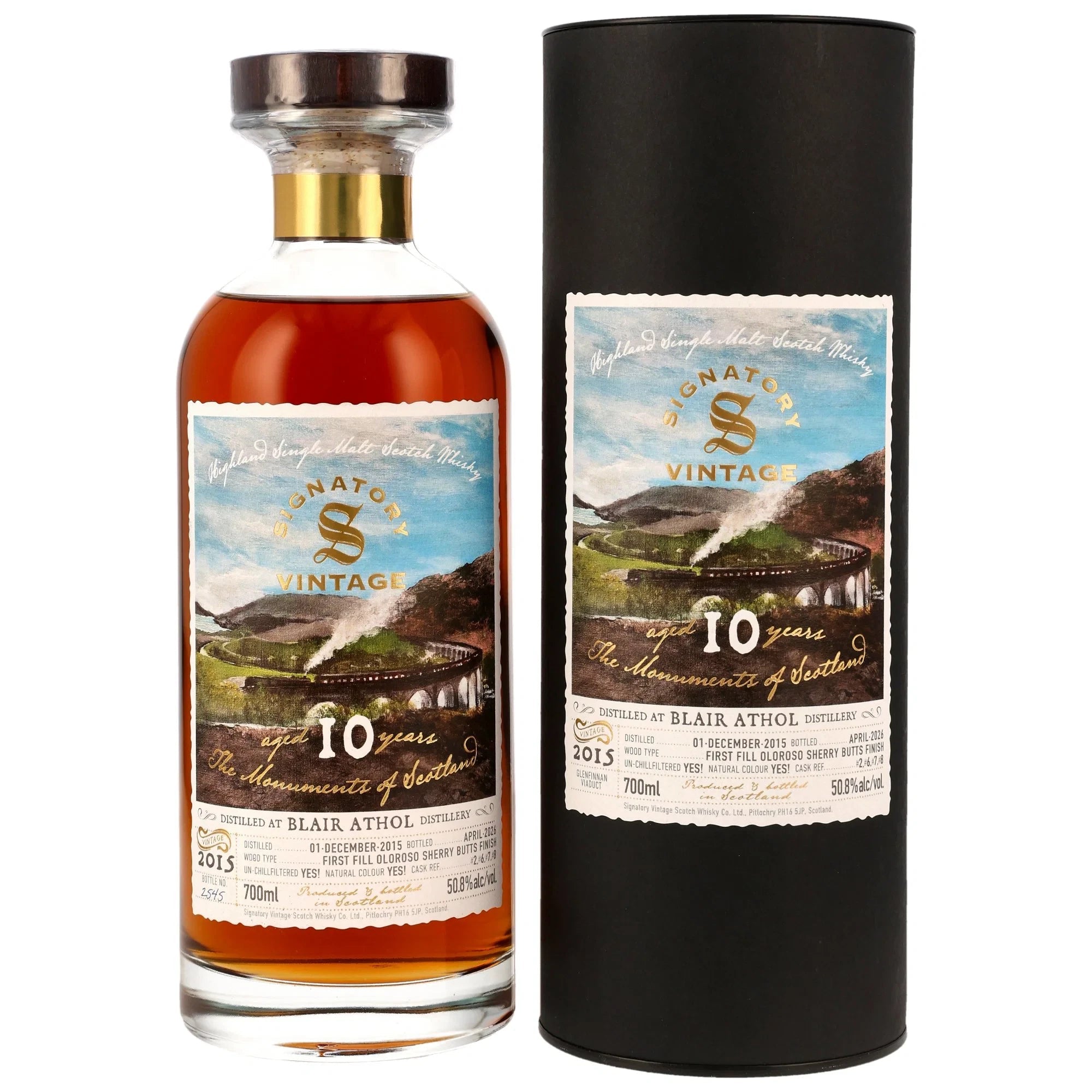 Blair Athol 2015 Signatory Monuments of Scotland 10 Jahre 50,8% vol 700ml
