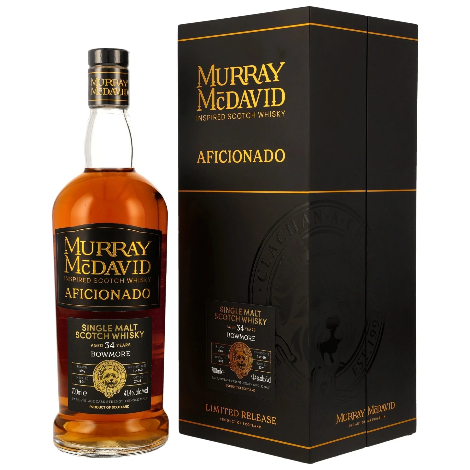 Bowmore 1990 34 Jahre Aficionado Murray McDavid 41,4% vol. 700ml 1 - Maltimore.de - Premium Whisky Onlineshop