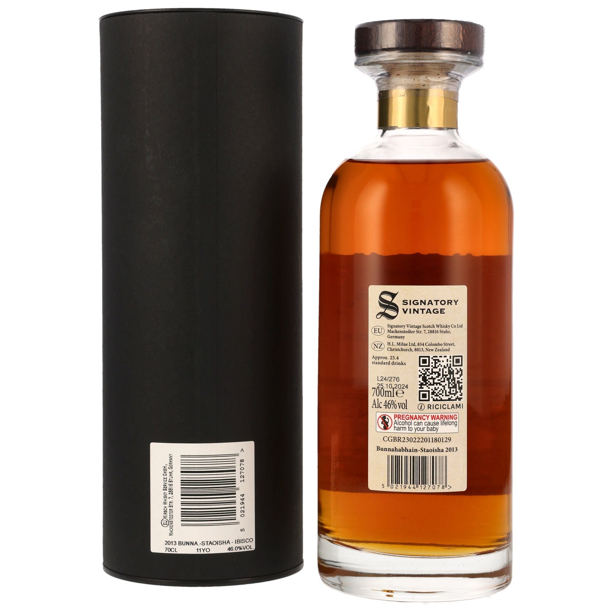 Bunnahabhain (Staoisha) 11 Jahre Signatory Vintage Islay The Decanter Collection 46% vol. 700ml 2 - Maltimore - Premium Whisky Onlineshop