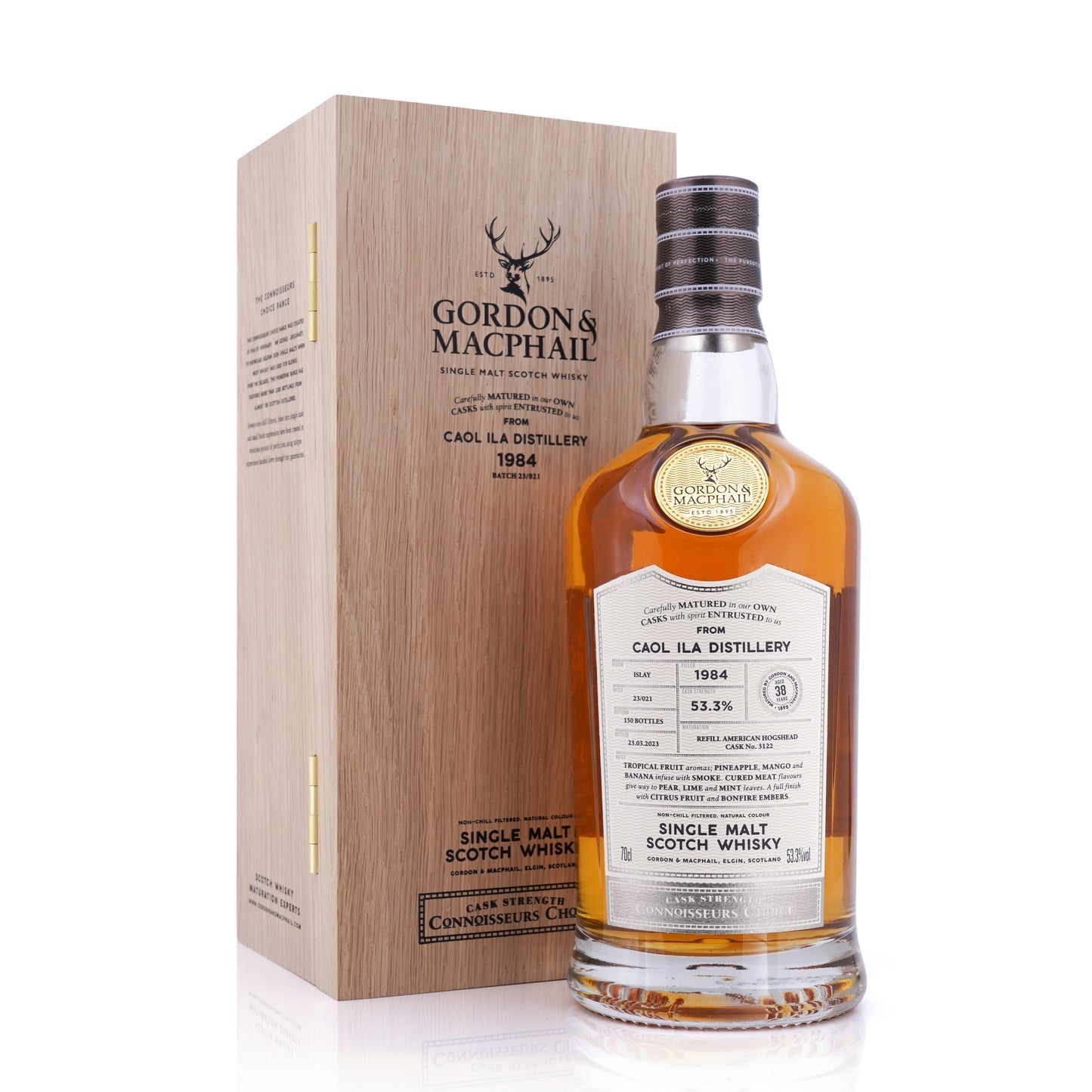 Caol Ila 1984/2023 38 Jahre Fass #3122 Gordon & MacPhail Connoisseurs Choice 53,3% vol. 700ml