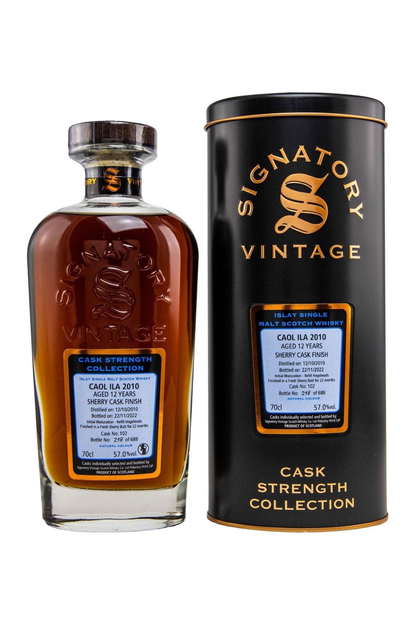 Caol Ila 2010/2022 SV #102 Signatory Vintage Cask Strength 57% vol. 700ml 1 - Maltimore - Premium Whisky Onlineshop