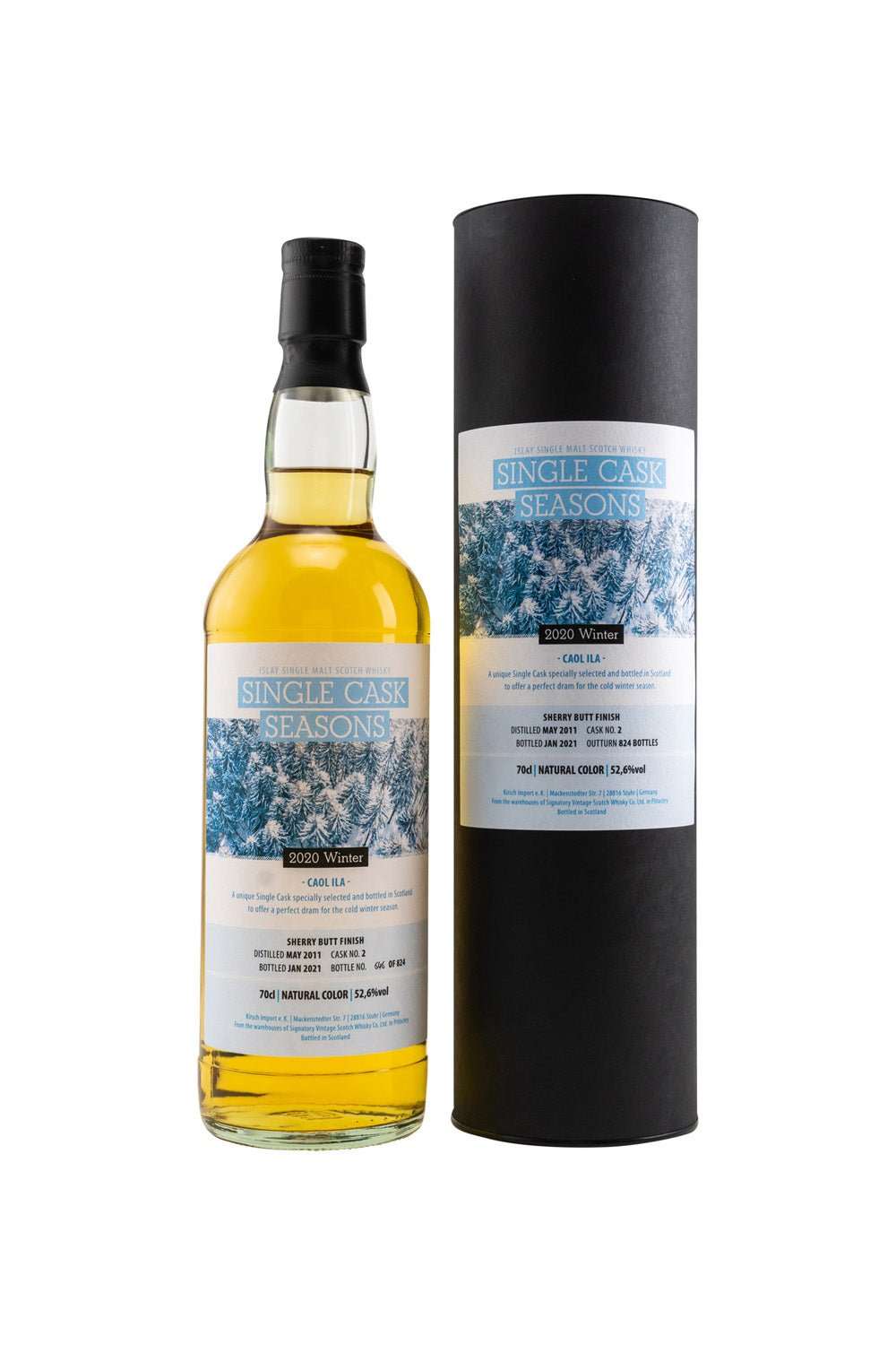 Caol Ila 2011/2021 SV Single Cask Seasons Winter 2020 Sherry Butt Finish #2 52,60% vol. 700ml - Maltimore - Premium Whisky Onlineshop