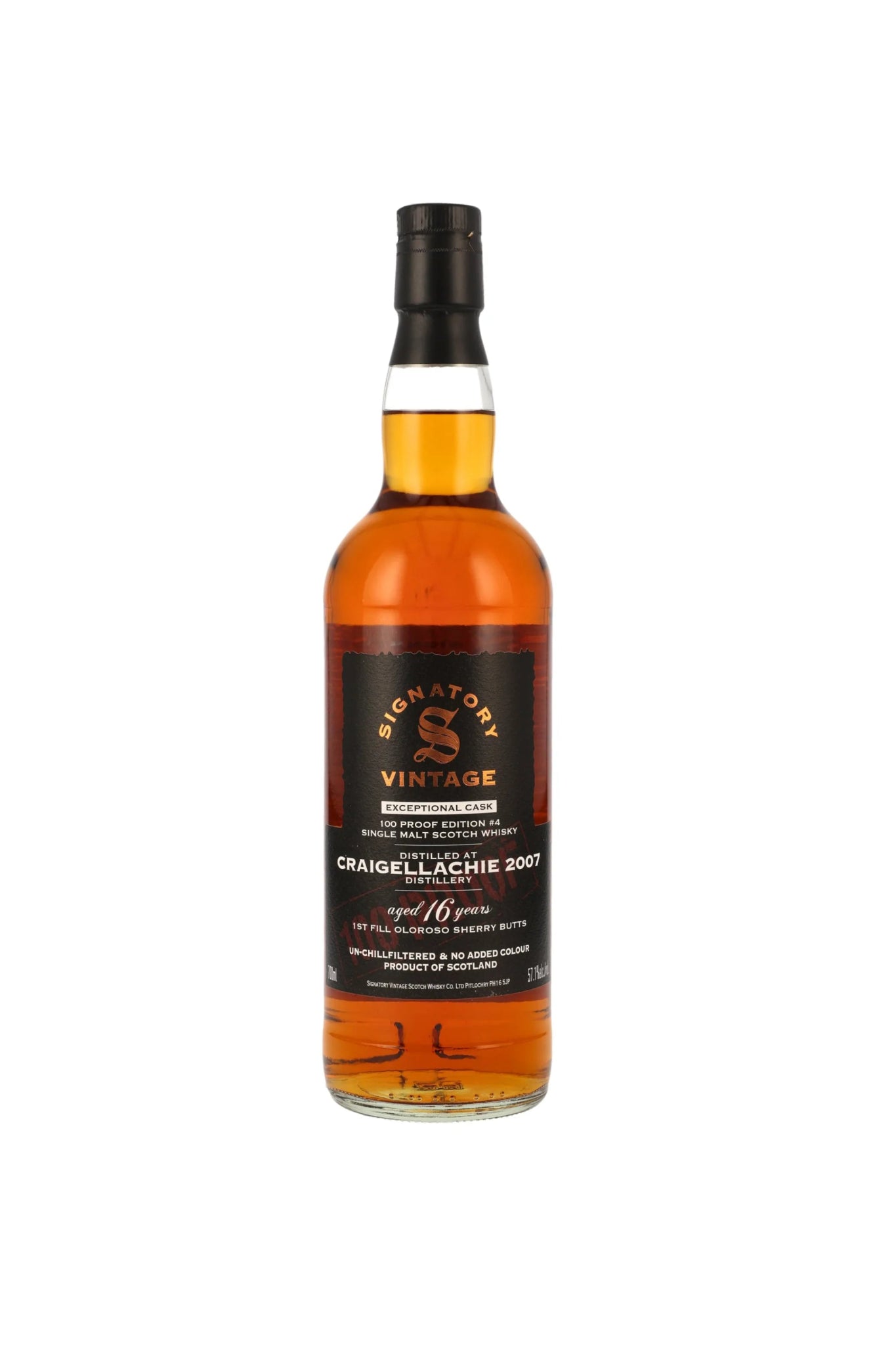 Craigellachie 2007 16 Jahre Signatory 100 PROOF Exceptional Cask Edition #4 57,1% 700ml - Maltimore - Premium Whisky Onlineshop