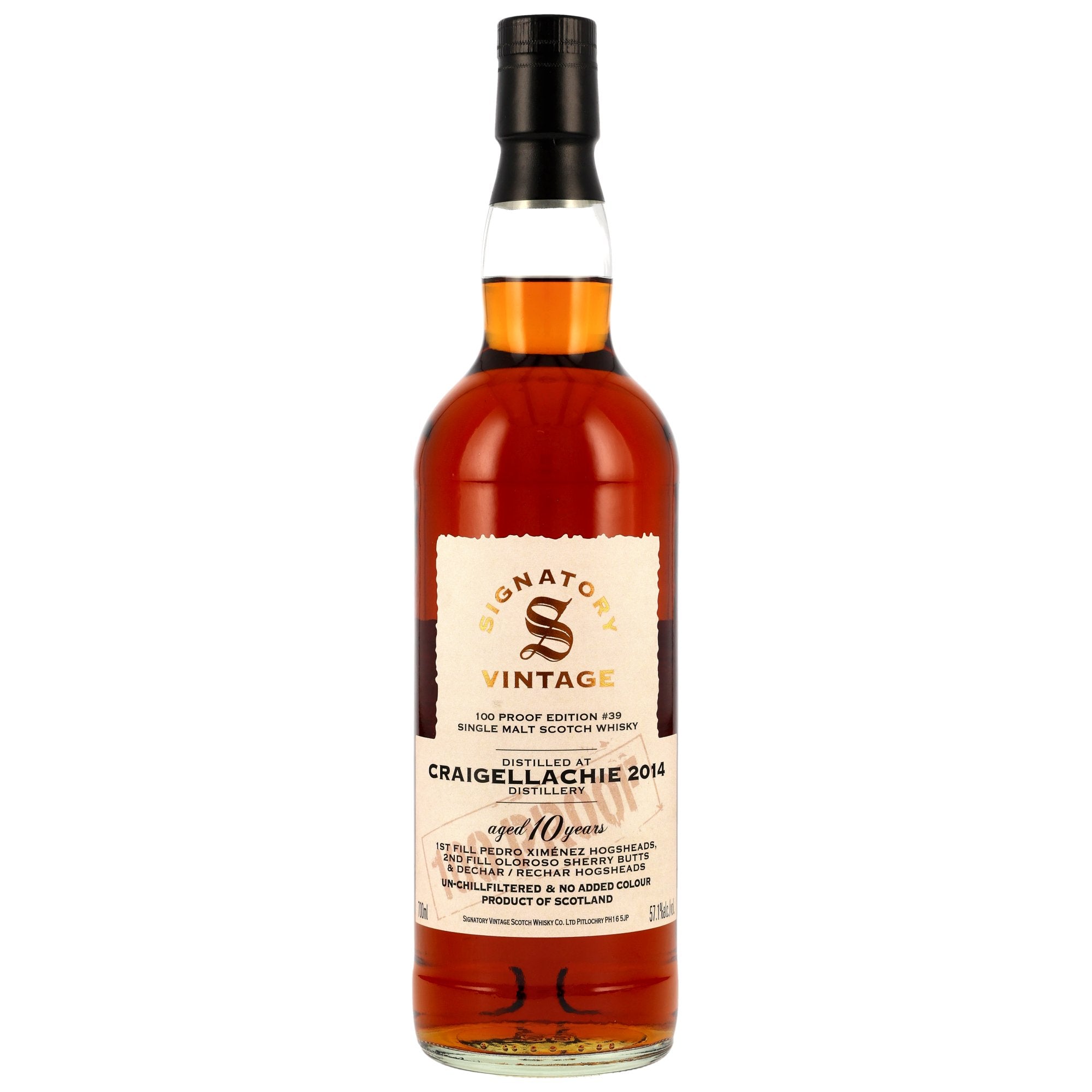 Craigellachie 2014/2025 10 Jahre Signatory 100 PROOF Edition #39 57% vol. 700ml 1 - Maltimore - Premium Whisky Onlineshop