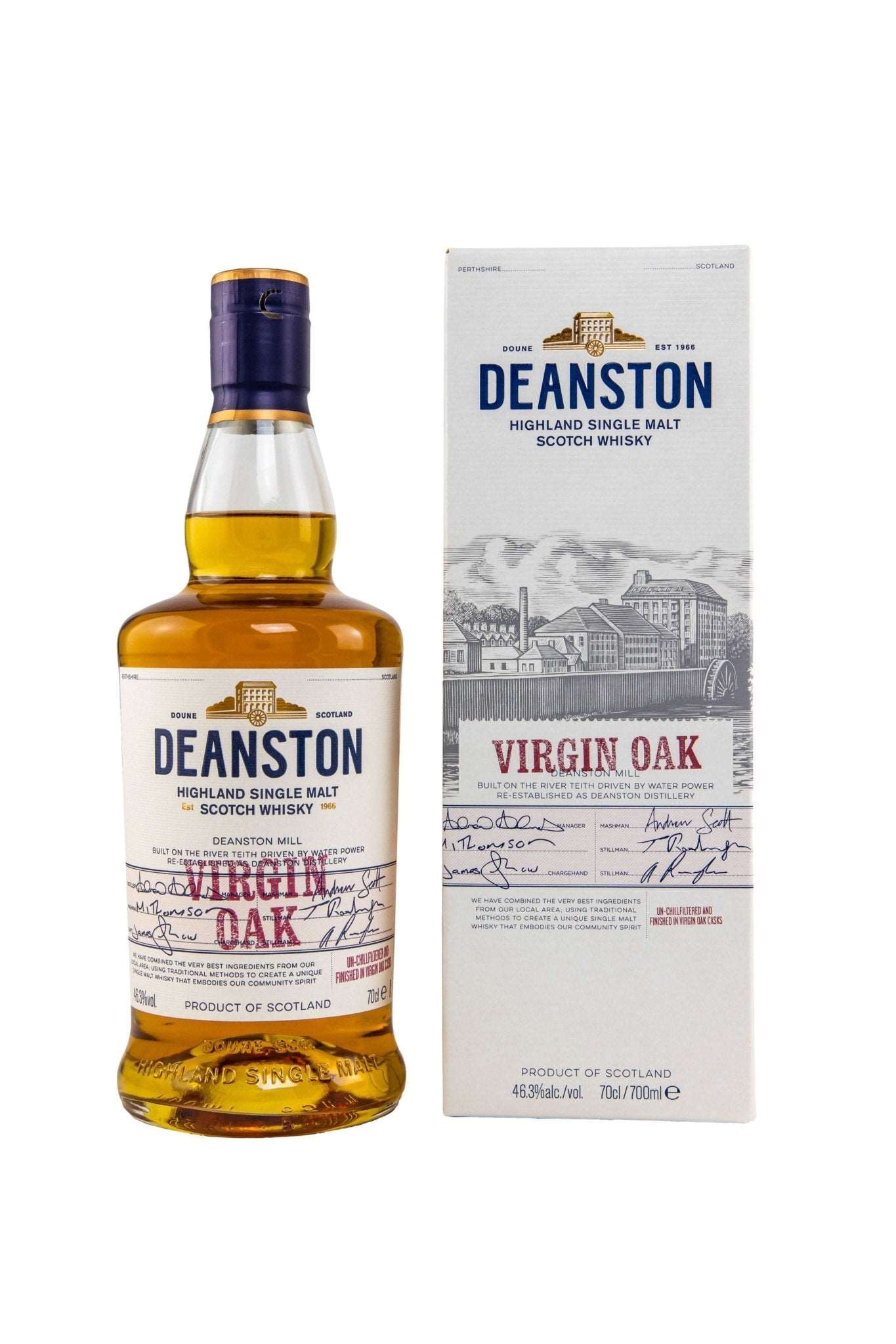 Deanston Virgin Oak Finish Single Malt 46,3% vol. 700ml - Maltimore - Premium Whisky Onlineshop