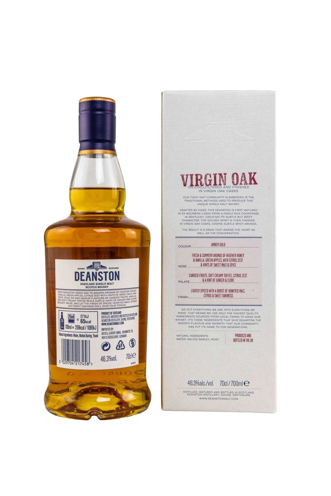 Deanston Virgin Oak Finish Single Malt 46,3% vol. 700ml - Maltimore - Premium Whisky Onlineshop