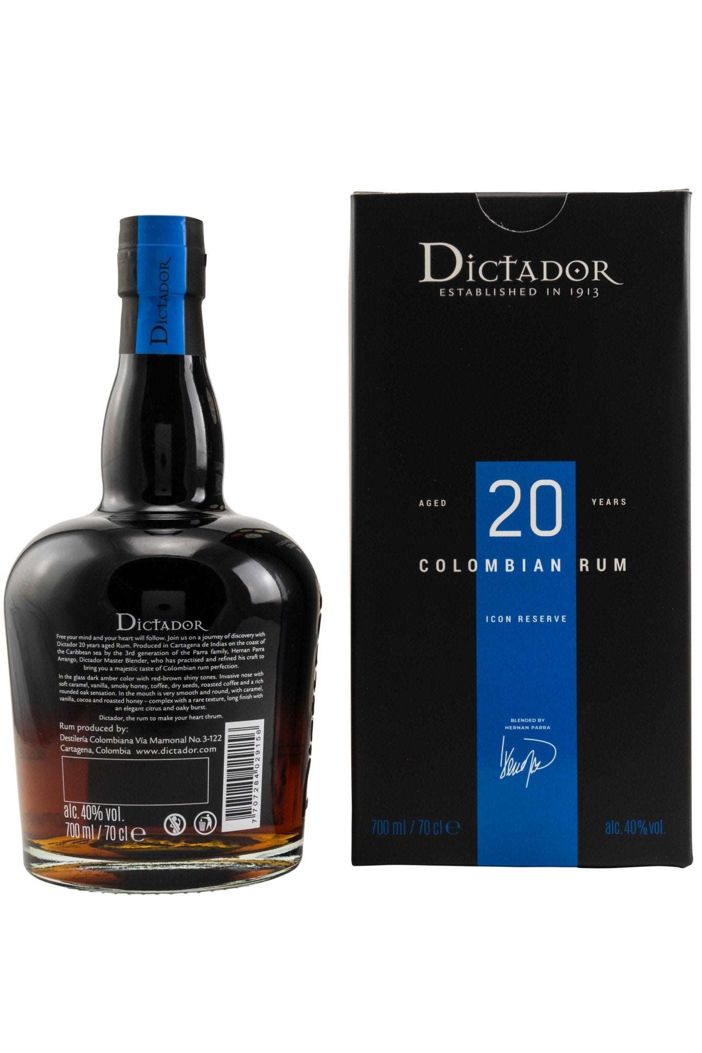 Dictador 20 Jahre Icon Reserve 40% vol. 700ml - Maltimore - Premium Whisky Onlineshop