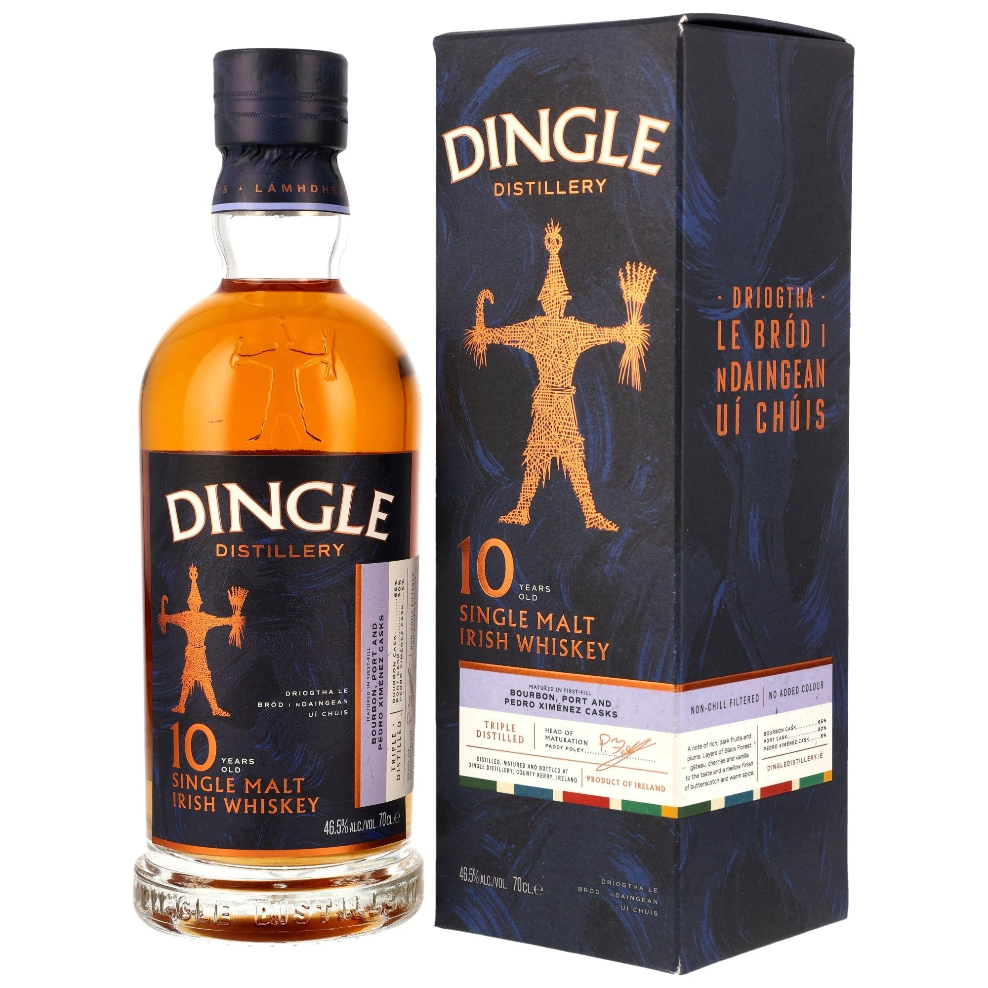 Dingle 10 y.o. Single Malt Irish Whiskey - Bourbon, Port & PX Sherry Cask 46,5% vol. 700ml 1 - Maltimore.de - Premium Whisky Onlineshop