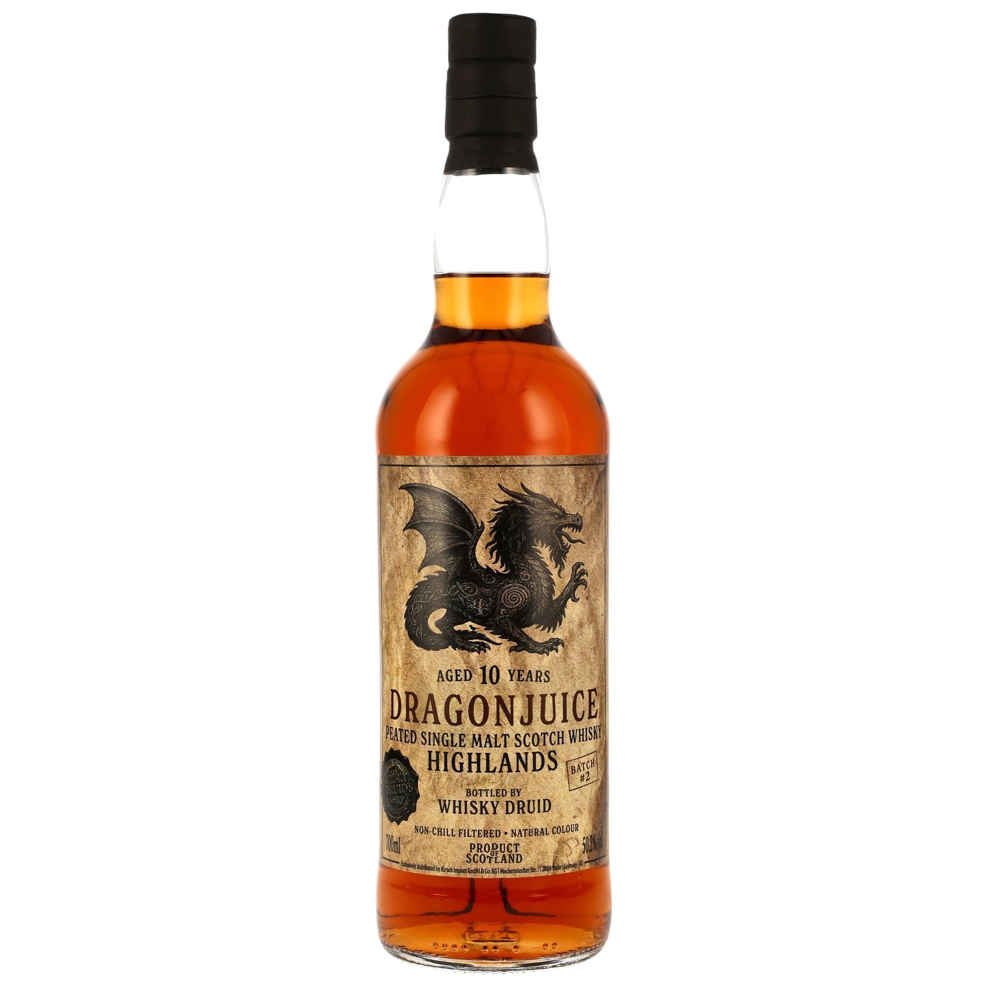 Dragonjuice 10 y.o. Highlands - Peated Batch 2 - Whisky Druid 50,2% vol. 700ml 1 - Maltimore.de - Premium Whisky Onlineshop