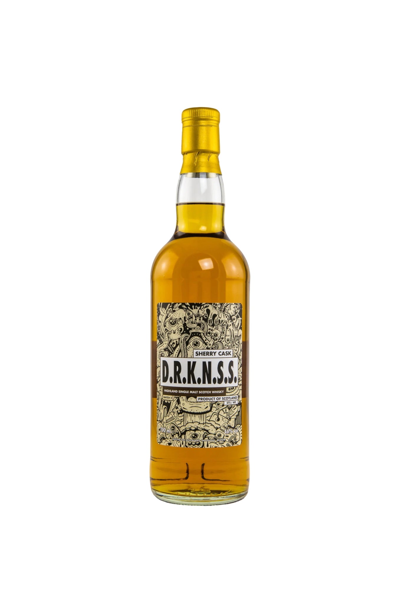 D.R.K.N.S.S. NAS Dark Sherried Batch 2 Asta Morris 46% vol. 700ml 1 - Maltimore - Premium Whisky Onlineshop