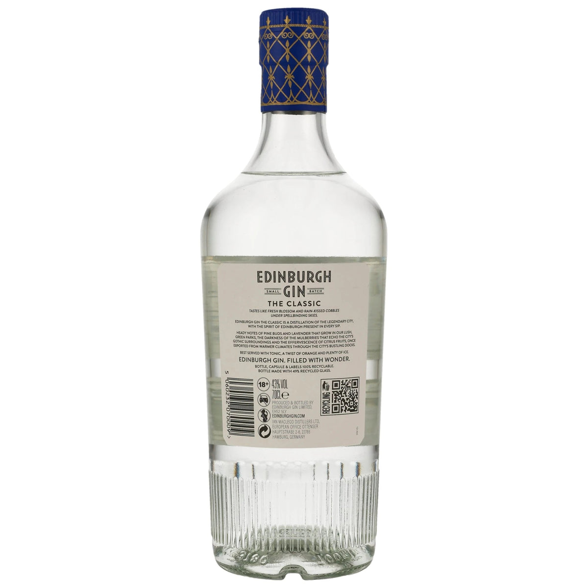 Edinburgh Classic Gin 43% vol. 700ml 2 - Maltimore.de - Premium Whisky Onlineshop