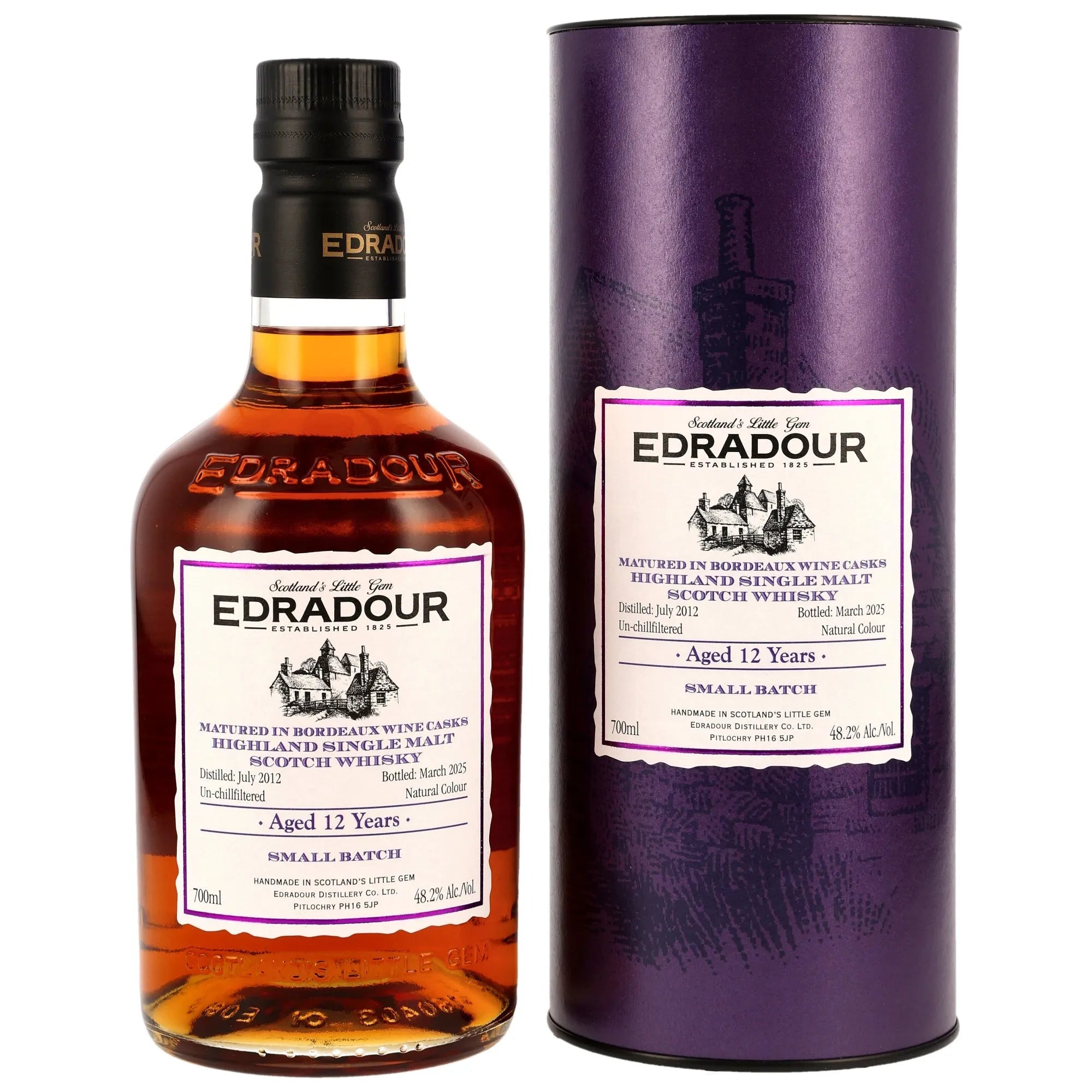 Edradour 12 y.o. – Bordeaux Wine Casks 48,2% vol. 700ml 1 - Maltimore - Premium Whisky Onlineshop