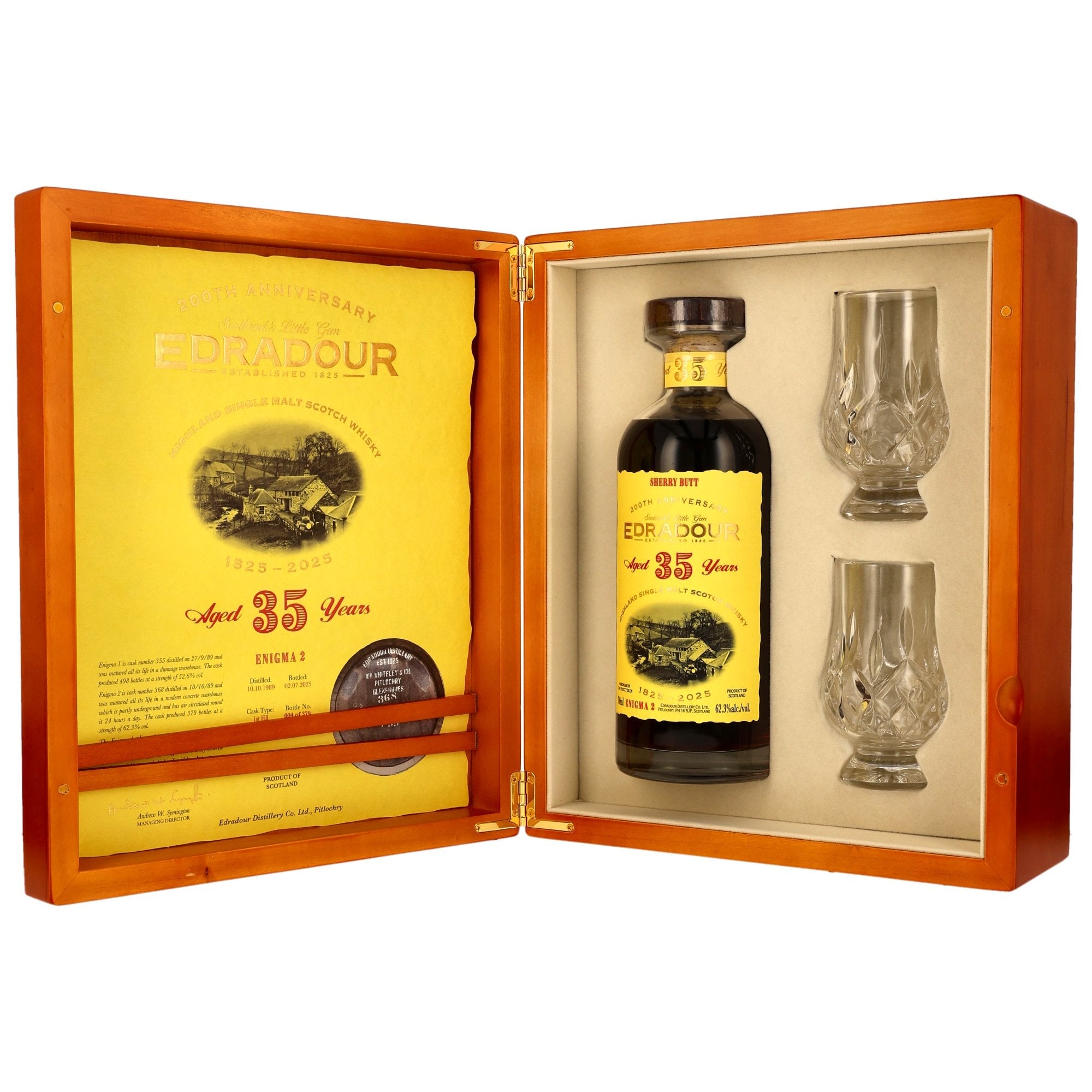 Edradour 1989/2025 35 Jahre Enigma Part 2 Fass 368 200th Anniversary 62,3% vol. 700ml