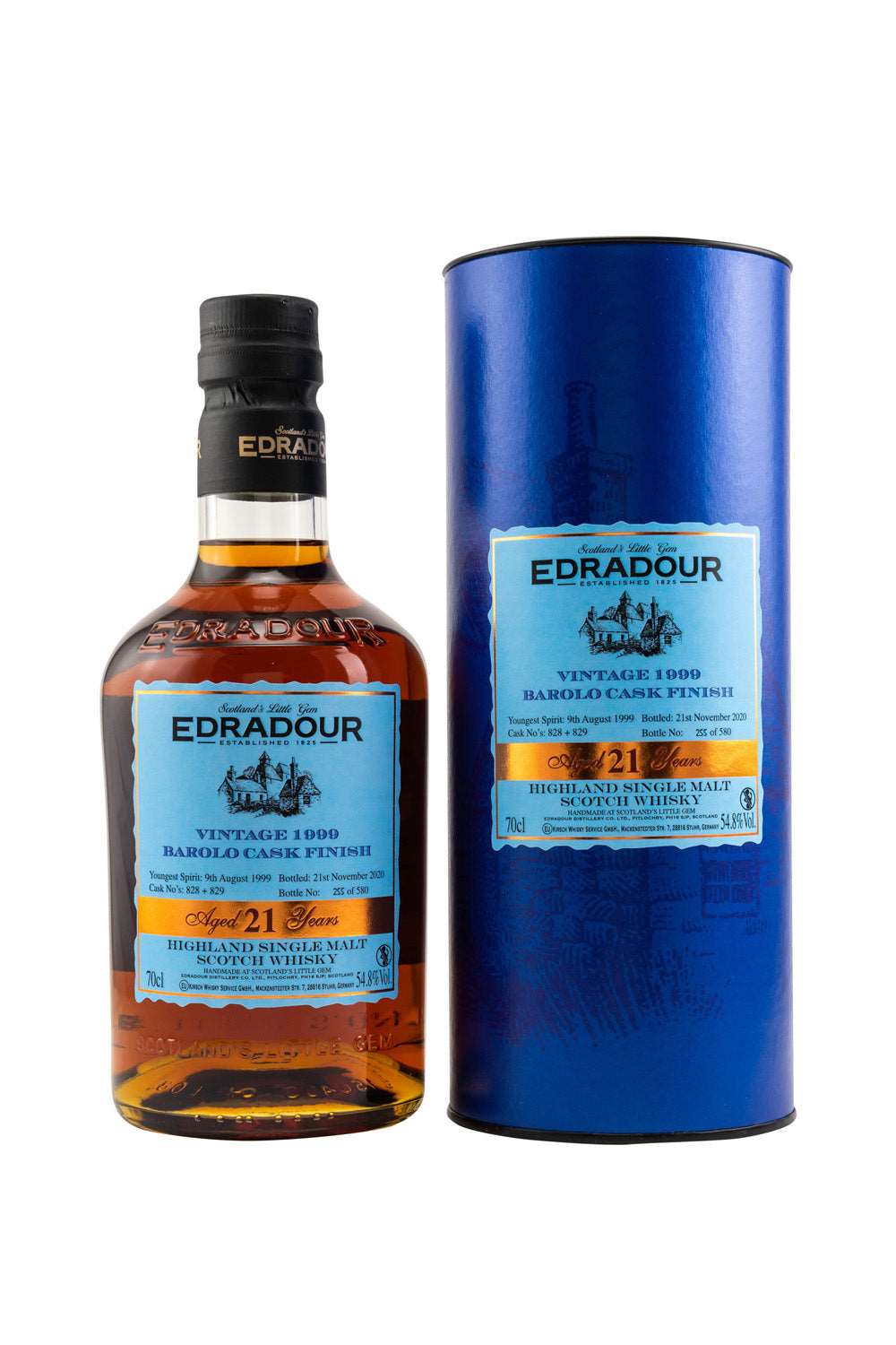 Edradour 1999/2020 Single Barolo Cask Finish #828+829 54,5% vol. 700ml 1 - Maltimore - Premium Whisky Onlineshop