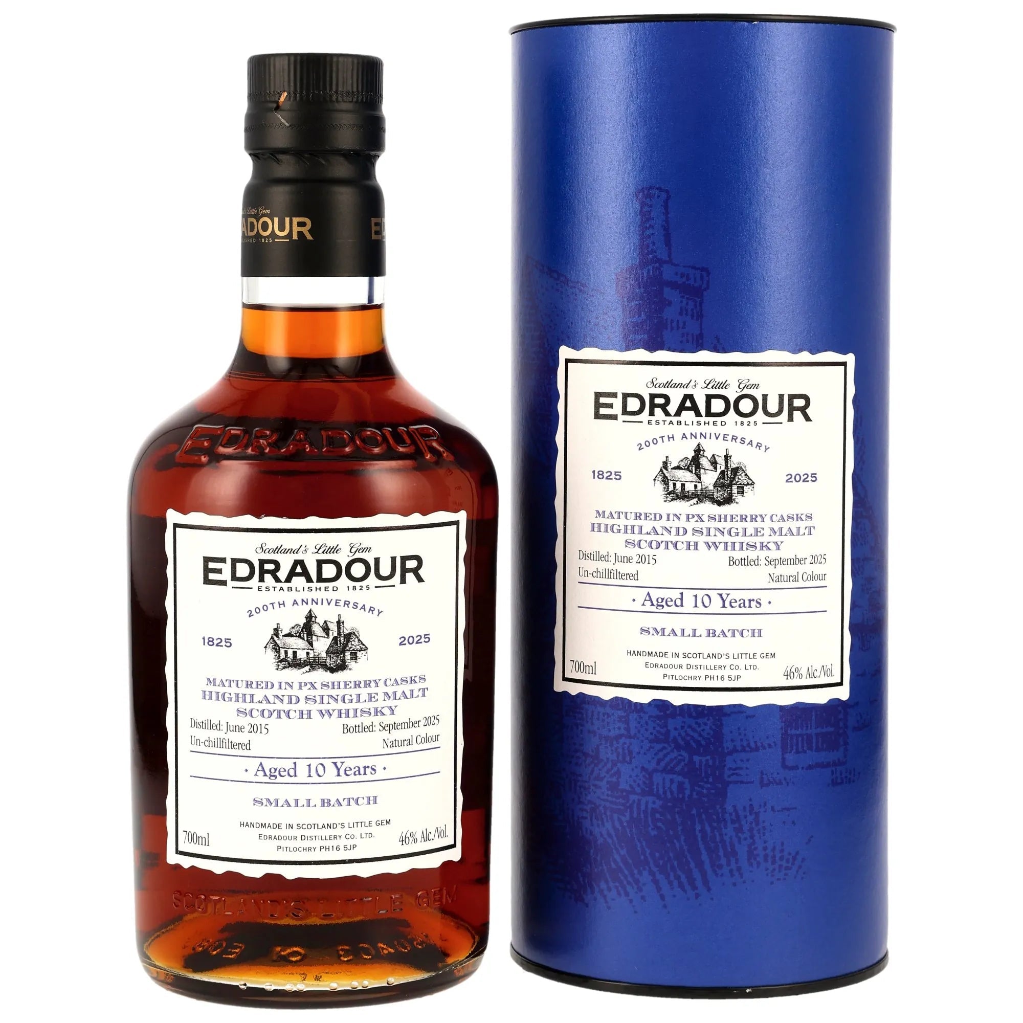 Edradour 2015/2025 10 y.o. PX Sherry Casks 200th Anniversary 46% vol. 700ml 1 - Maltimore.de - Premium Whisky Onlineshop