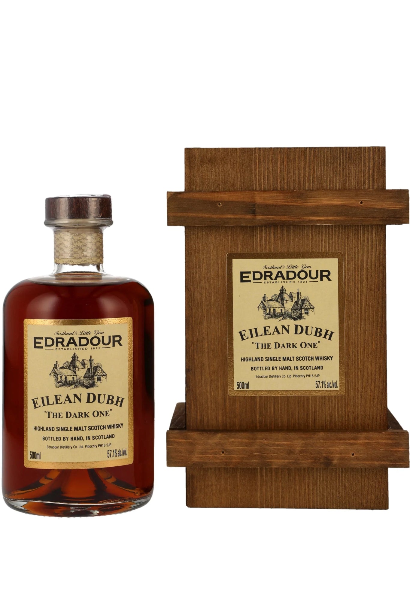 Edradour Eilean Dubh The Dark One Highland Single Malt Scotch Whisky 57,1% vol. 500ml - Maltimore - Premium Whisky Onlineshop