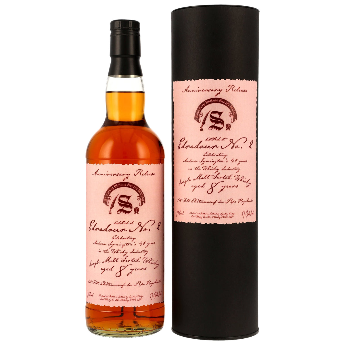 Edradour No.2 2018/2026 8 Jahre Châteauneuf-du-Pape Anniversary Release 57,1% vol. 700ml – Vorderansicht