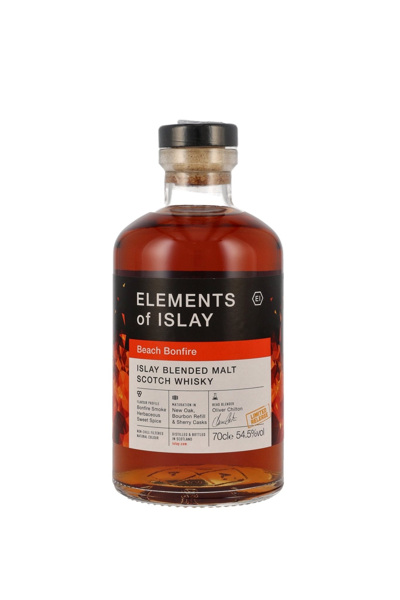 Elements of Islay Beach Bonfire Islay Blended Malt Scotch Whisky 54,5% vol. 700ml - Maltimore - Premium Whisky Onlineshop