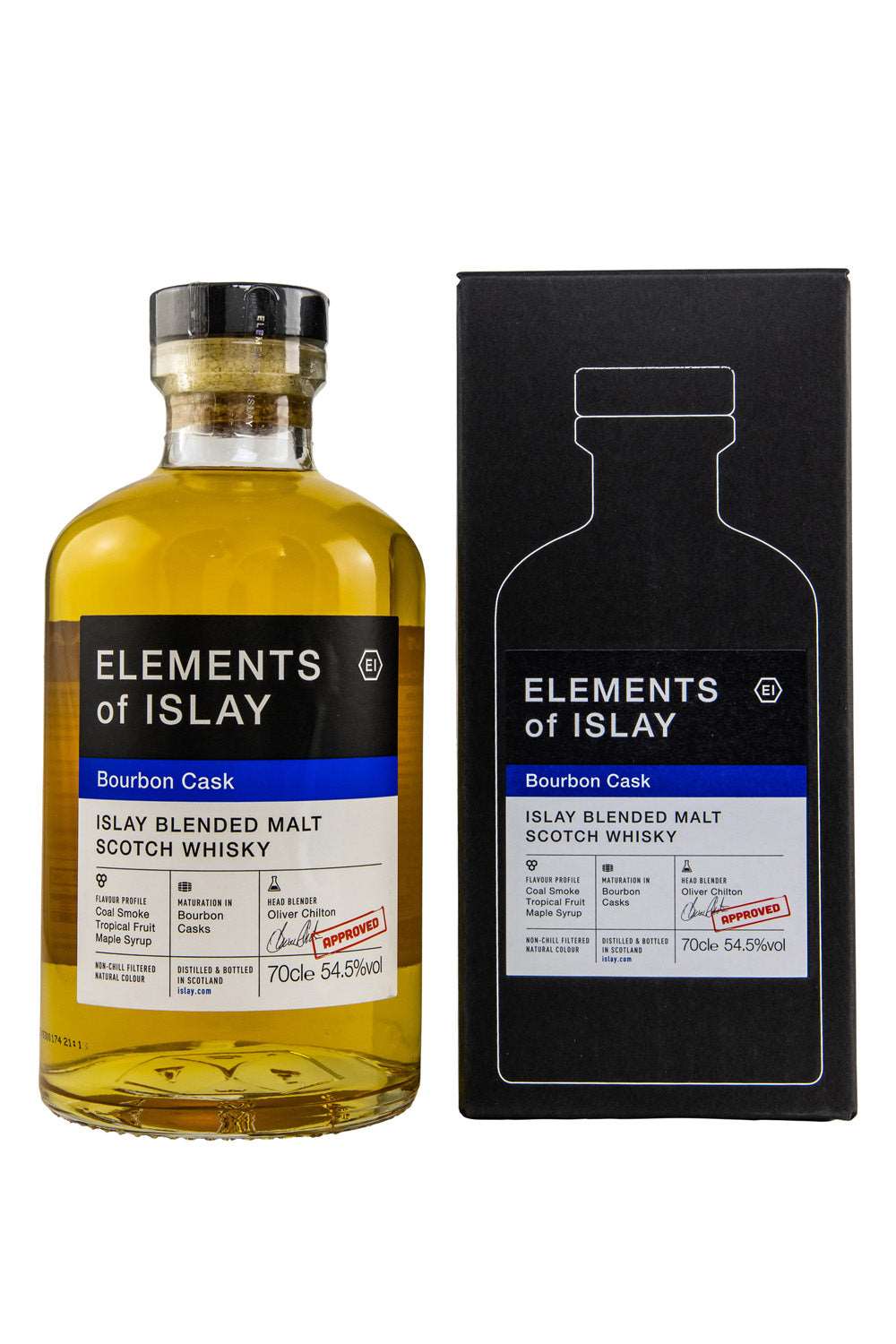 Elements of Islay Bourbon Cask Islay Blended Malt Scotch Whisky 54,5% vol. 700ml 1 - Maltimore - Premium Whisky Onlineshop