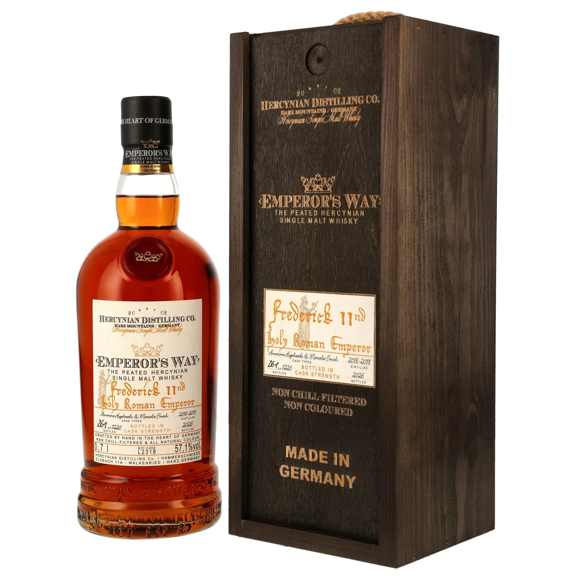 Emperors Way Frederick II Amarone Hogsheads & Marsala Casks Finish 57,1% vol. 700ml 1 - Maltimore.de - Premium Whisky Onlineshop