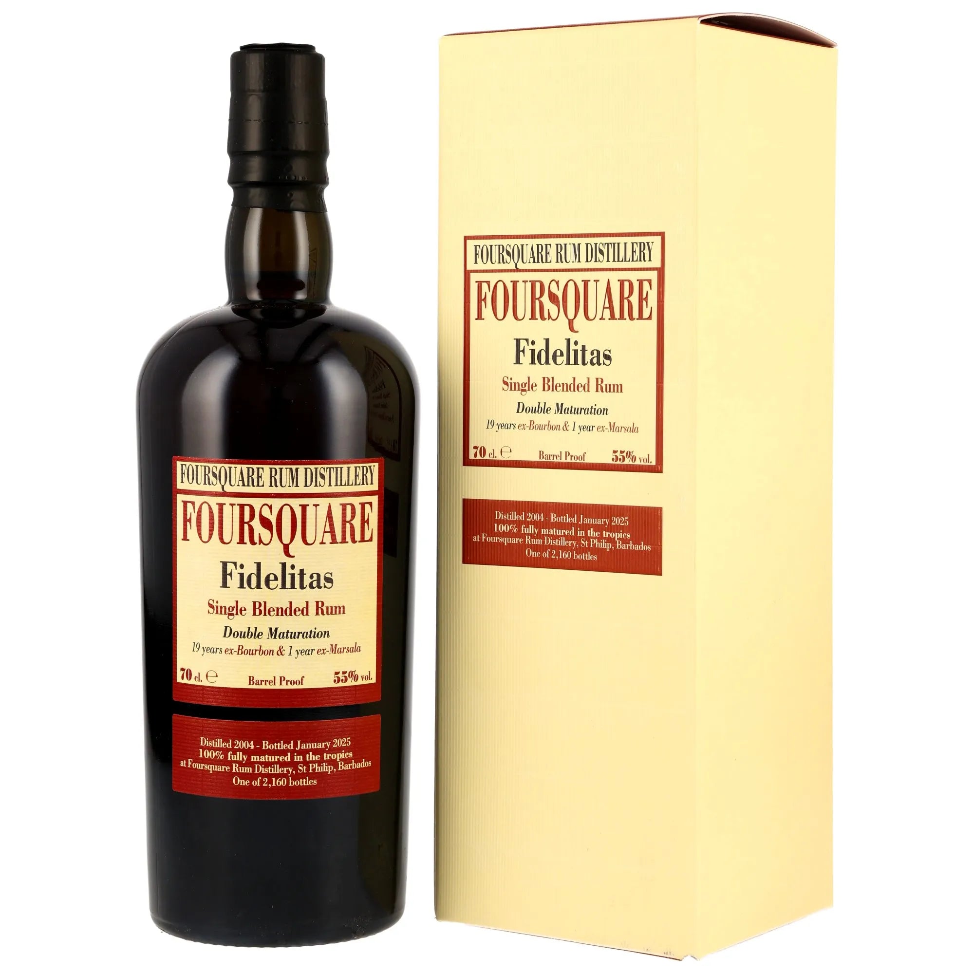 Foursquare Fidelitas 2004/2025 Single Blended Rum Velier x Foursquare 55% vol. 700ml 1 - Maltimore.de - Premium Whisky Onlineshop