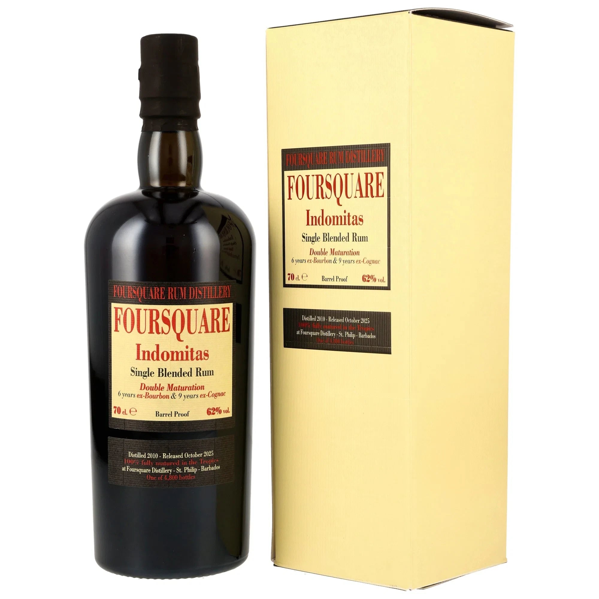 Foursquare Indomitas 2010/2025 15 Jahre 62% vol. 700ml 1 - Maltimore.de - Premium Whisky Onlineshop