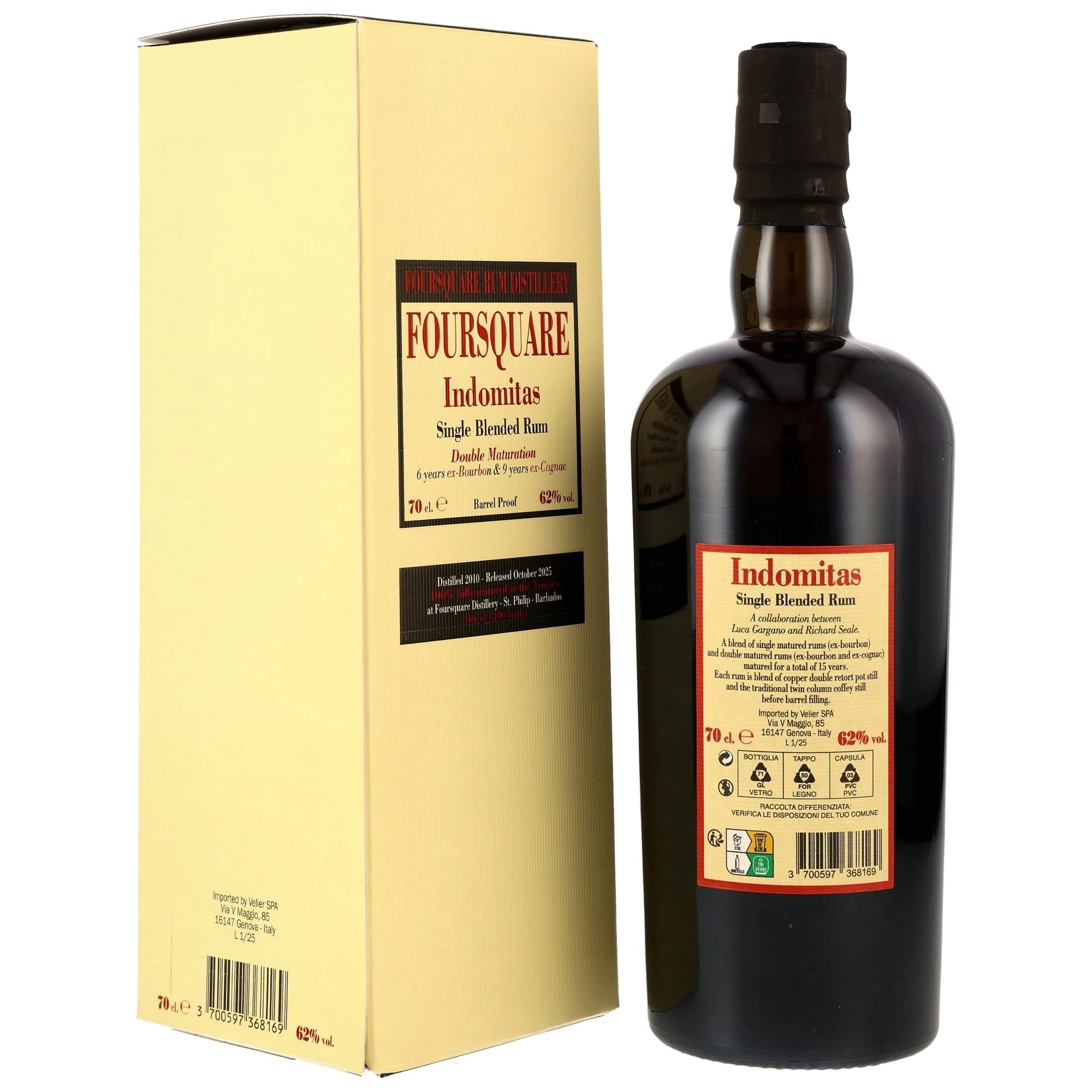 Foursquare Indomitas 2010/2025 15 Jahre 62% vol. 700ml 2 - Maltimore.de - Premium Whisky Onlineshop