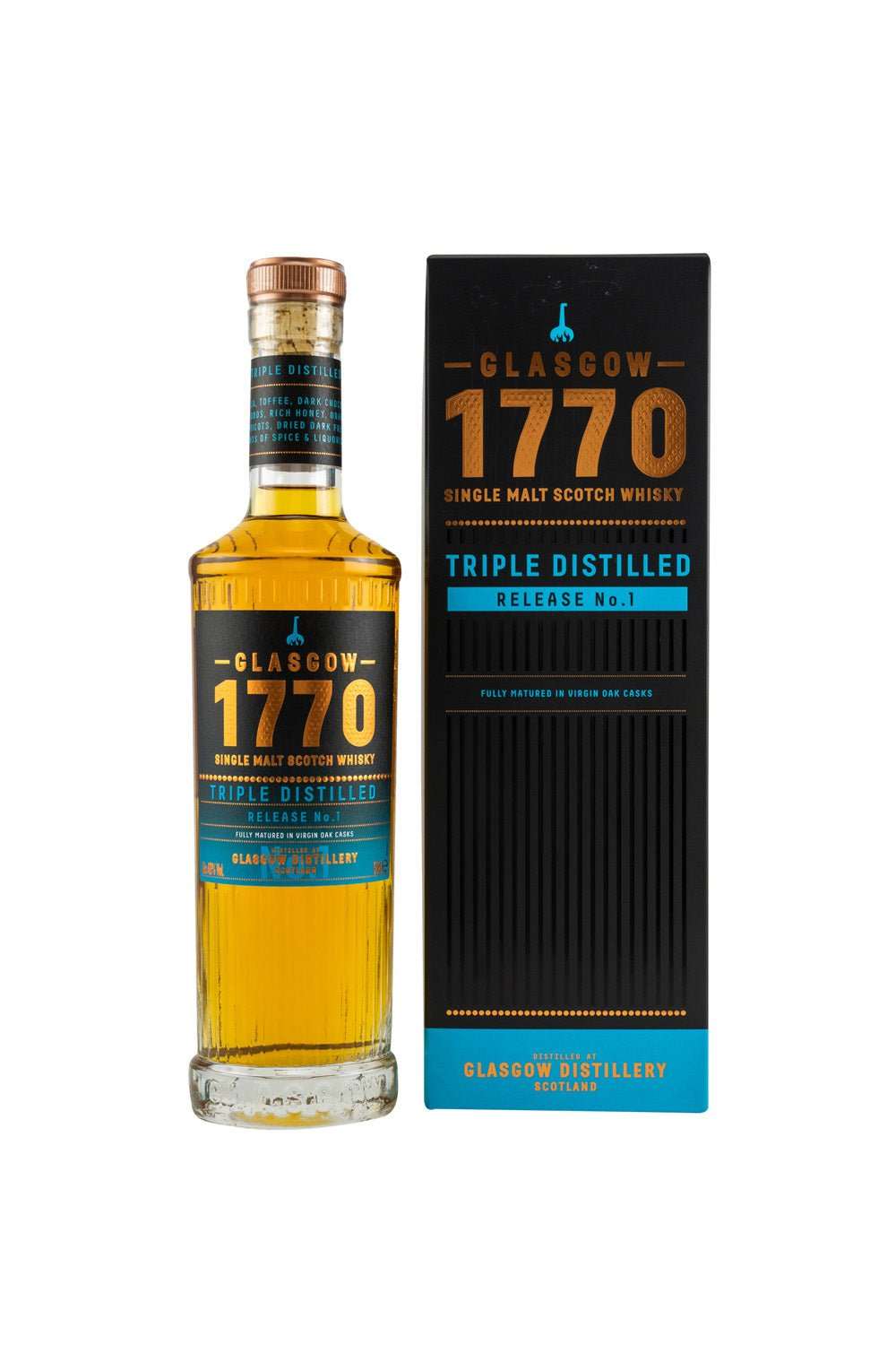 Glasgow 1770 Release No.1 Triple Distilled Virgin Oak Casks 46% vol. 500ml 1 - Maltimore - Premium Whisky Onlineshop