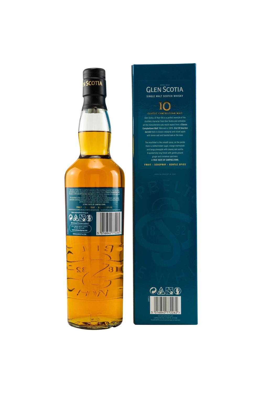 Glen Scotia 10 Jahre Unpeated Campbeltown 40% vol. 700ml - Maltimore - Premium Whisky Onlineshop