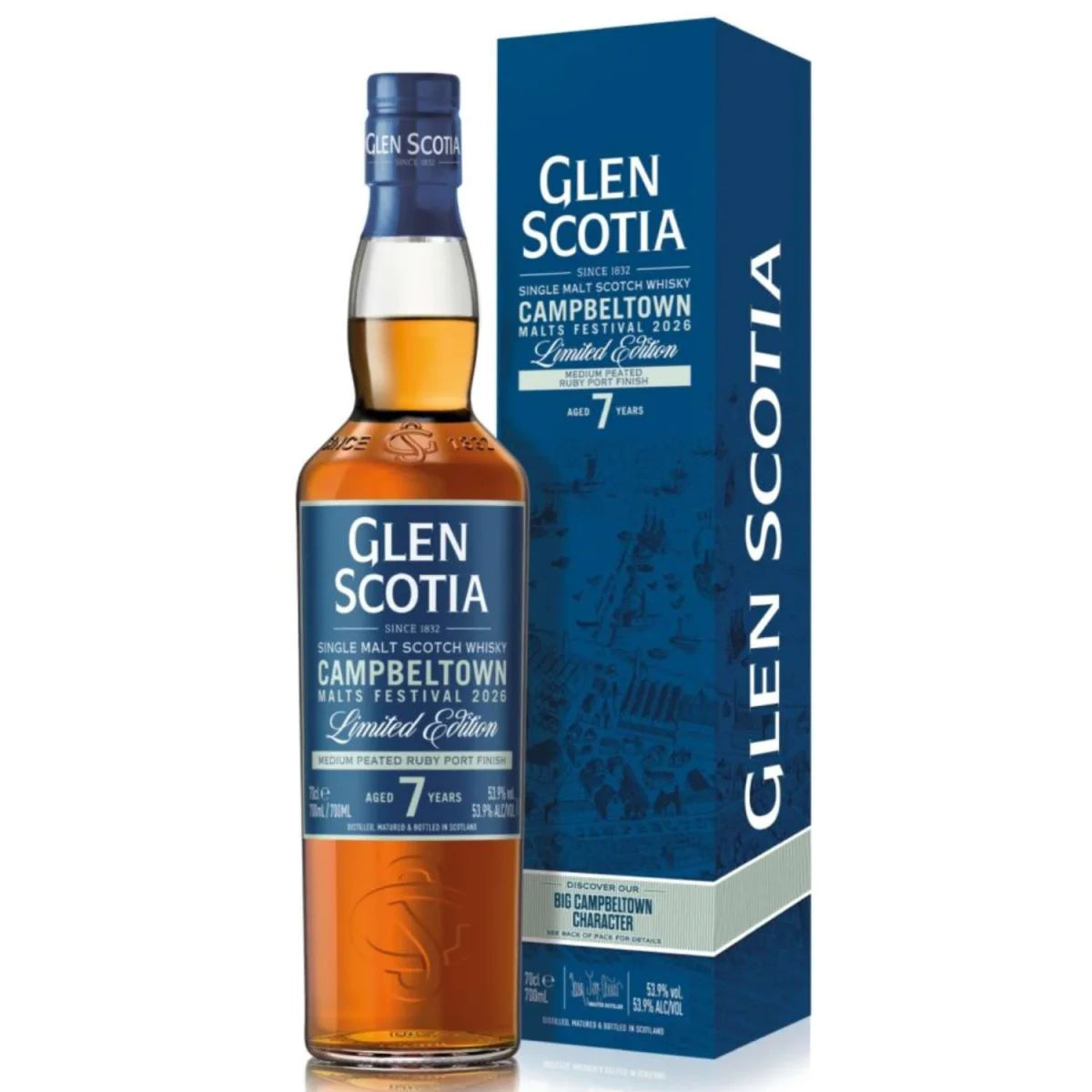 Glen Scotia Campbeltown Malts Festival 2026 Medium Peated Ruby Port 53,9% vol. 700ml