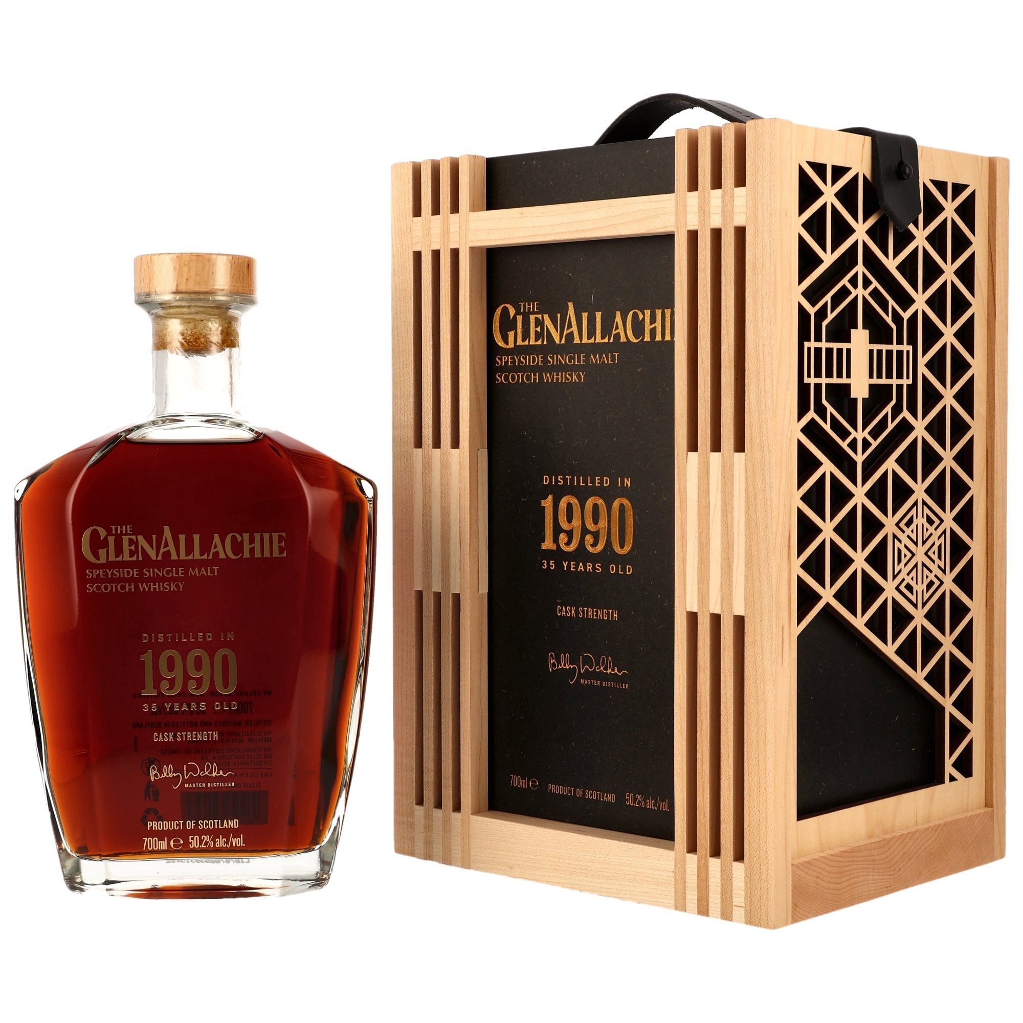 GlenAllachie 1990/2025 35 Jahre Mizunara, American Virgin Oak, Oloroso und PX Sherry Casks 50,2% vol. 700ml