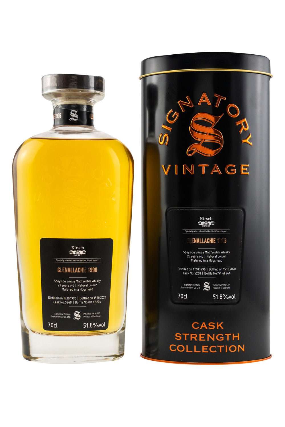 Glenallachie 1996/2020 SV Cask Strength #5268 Kirsch 51,8% vol. 700ml 1 - Maltimore - Premium Whisky Onlineshop