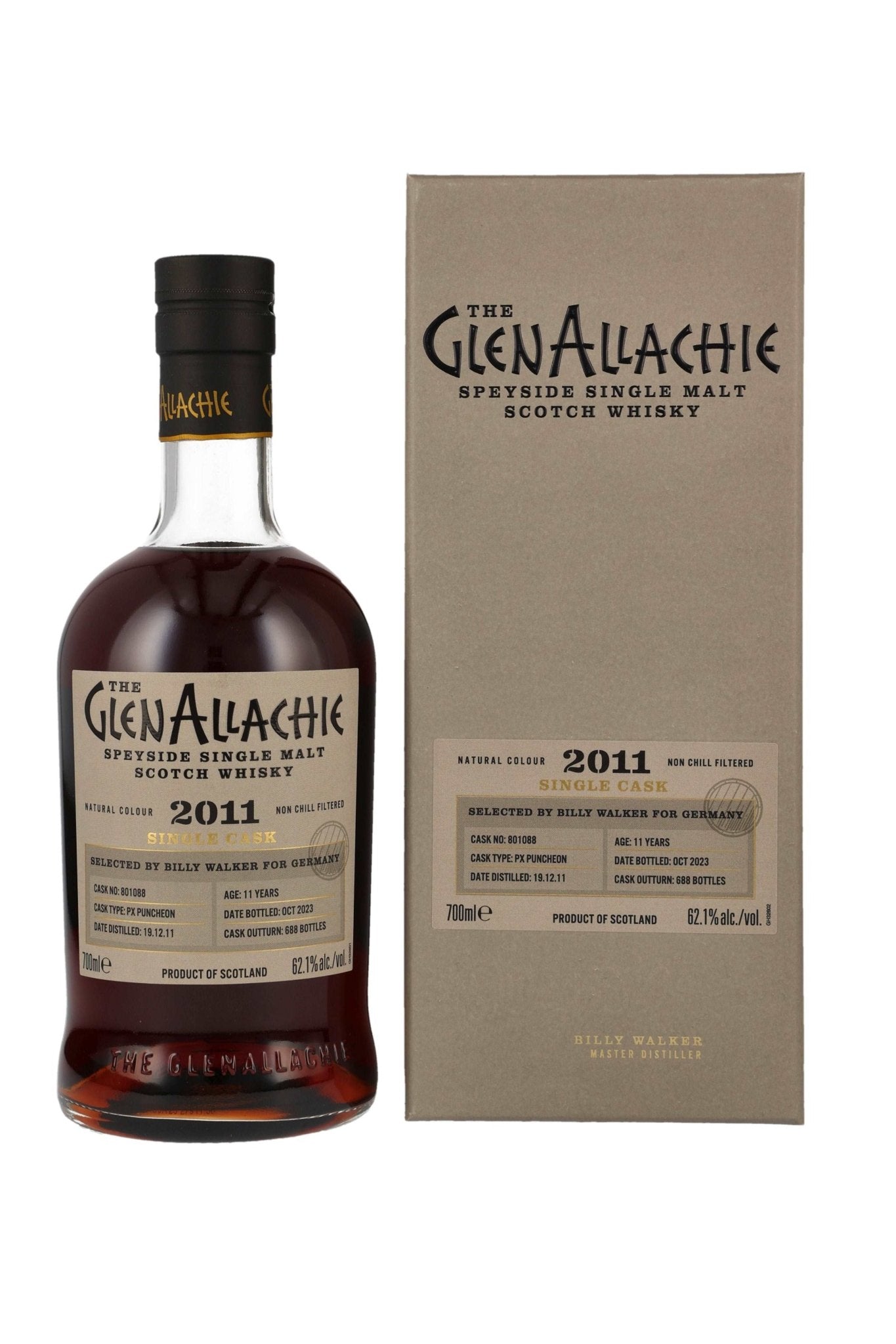 GlenAllachie 2011/2023 11 Jahre PX Puncheon #801088 62,1% vol. 700ml - Maltimore - Premium Whisky Onlineshop