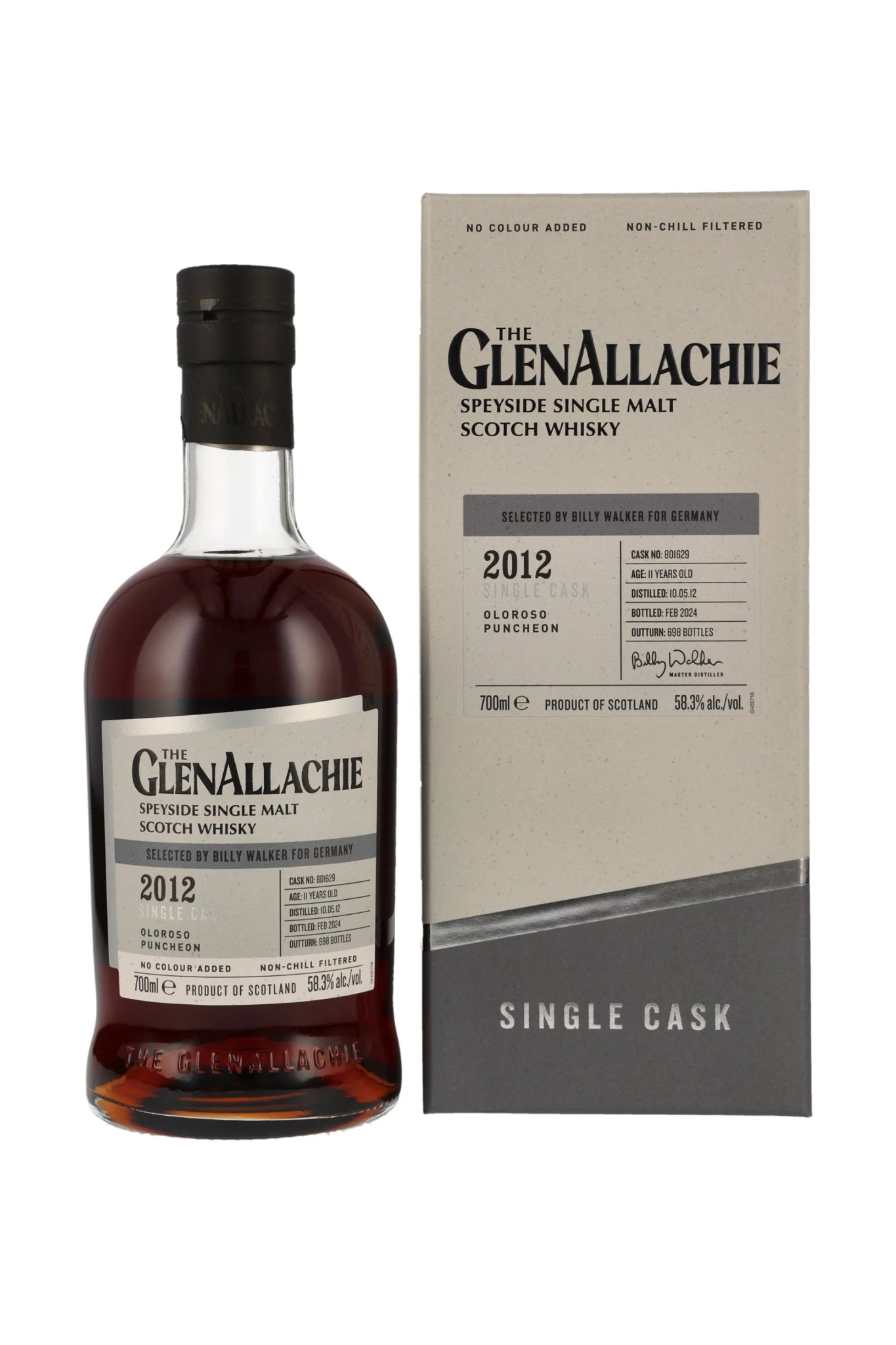 GlenAllachie 2012/2024 11 Jahre Oloroso Puncheon Single Cask #801629 58,3% vol. 700ml - Maltimore - Premium Whisky Onlineshop