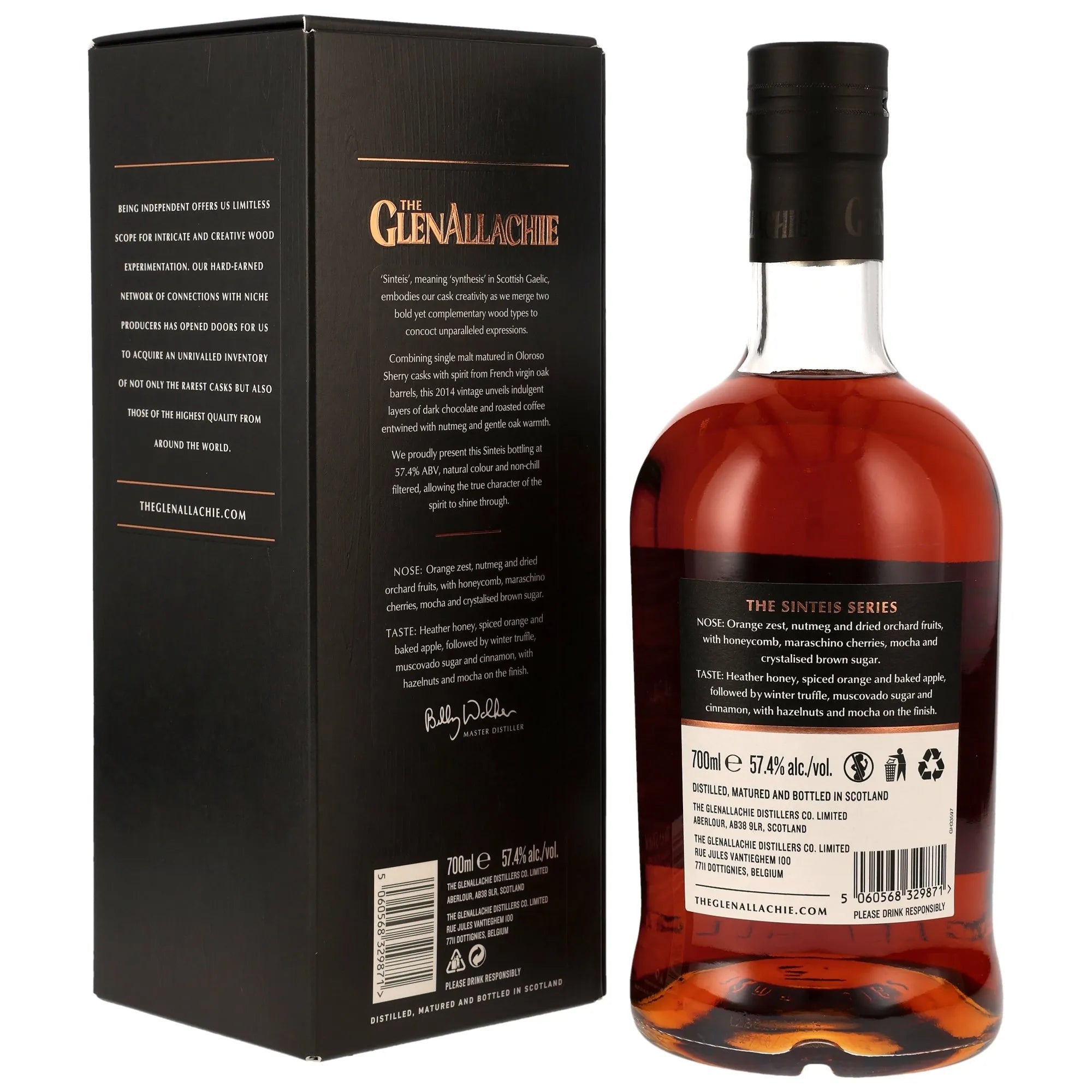 GlenAllachie 2014 Sinteis Series Part III - French Virgin Oak & Oloroso Casks 57,4% vol. 700ml 2 - Maltimore.de - Premium Whisky Onlineshop