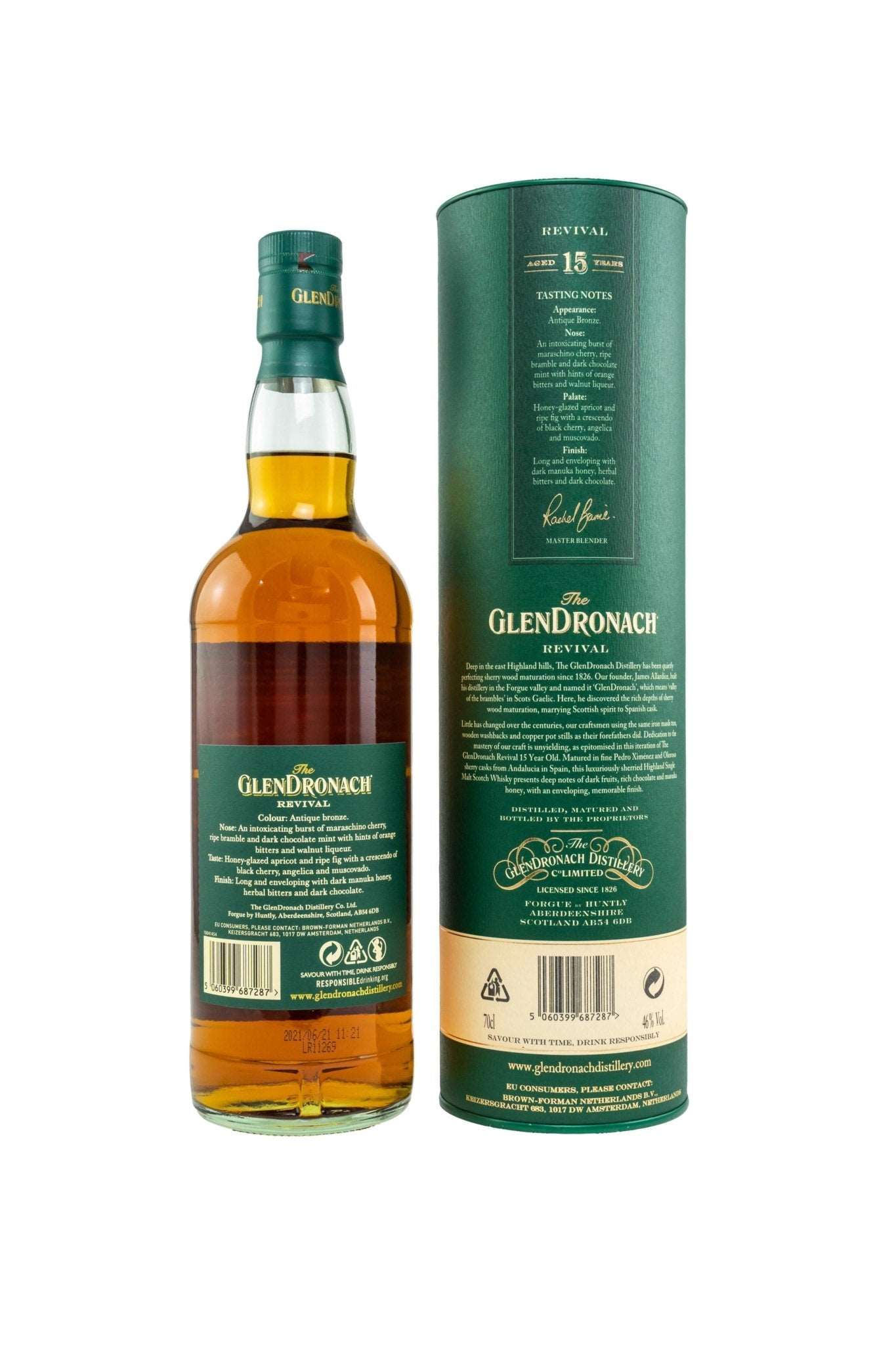 Glendronach 15 Jahre Revival 46% 700ml - Maltimore - Premium Whisky Onlineshop