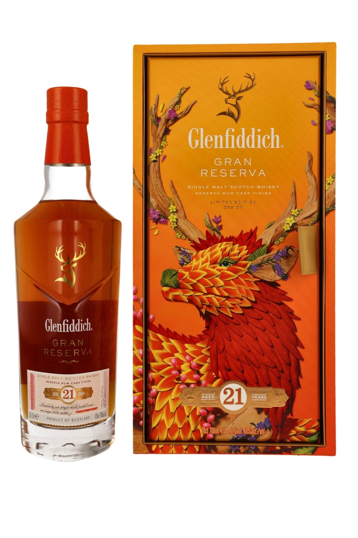 Glenfiddich 21 Jahre Reserva Rum Cask Finish Chinese New Year 2024 40% vol. 700ml - Maltimore - Premium Whisky Onlineshop