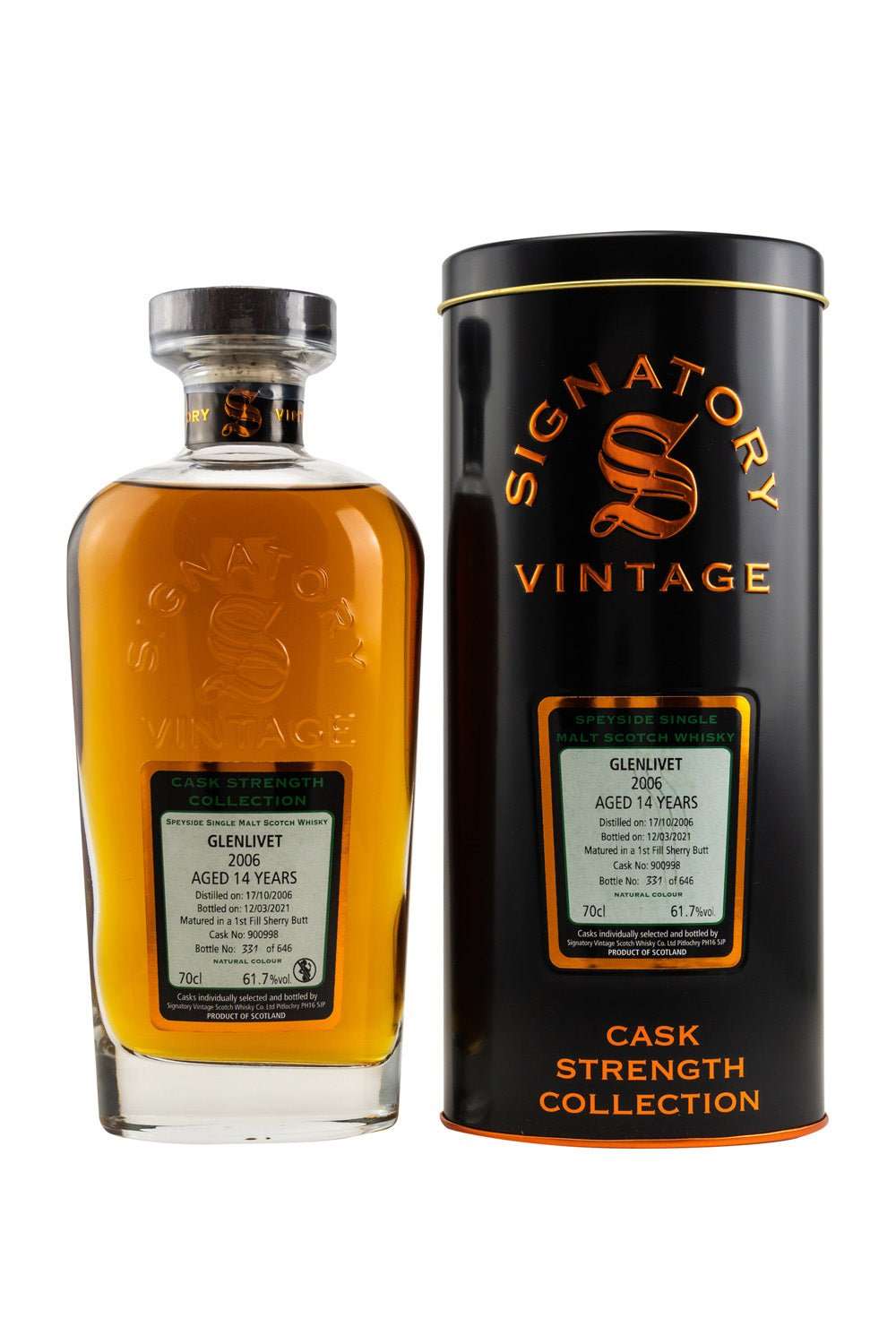 Glenlivet 2006/2021 SV Cask Strength #900998 61,7% vol. 700ml 1 - Maltimore - Premium Whisky Onlineshop