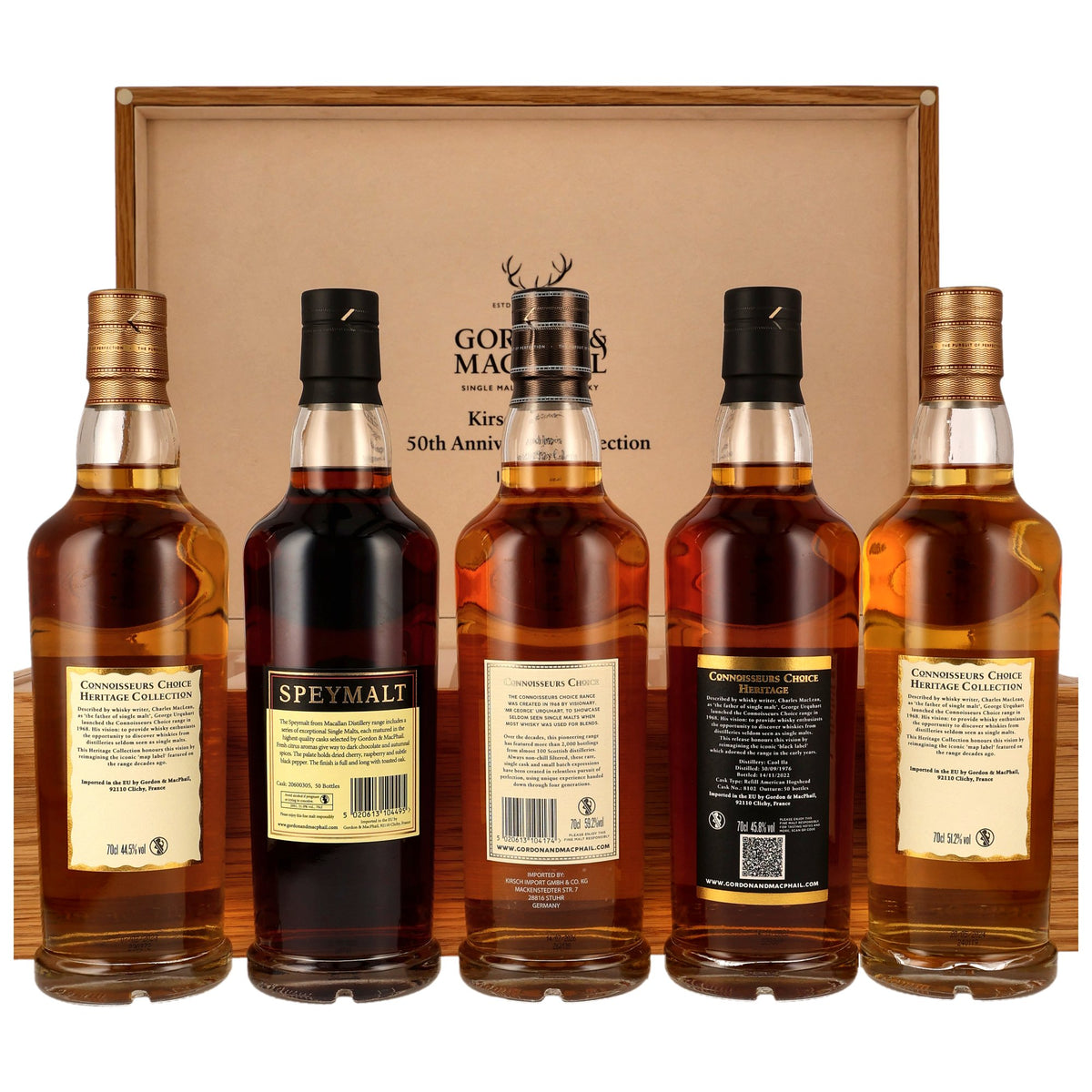 Gordon & MacPhail 50th Anniversary Collection – Whiskyset in Sammlerpräsentation
