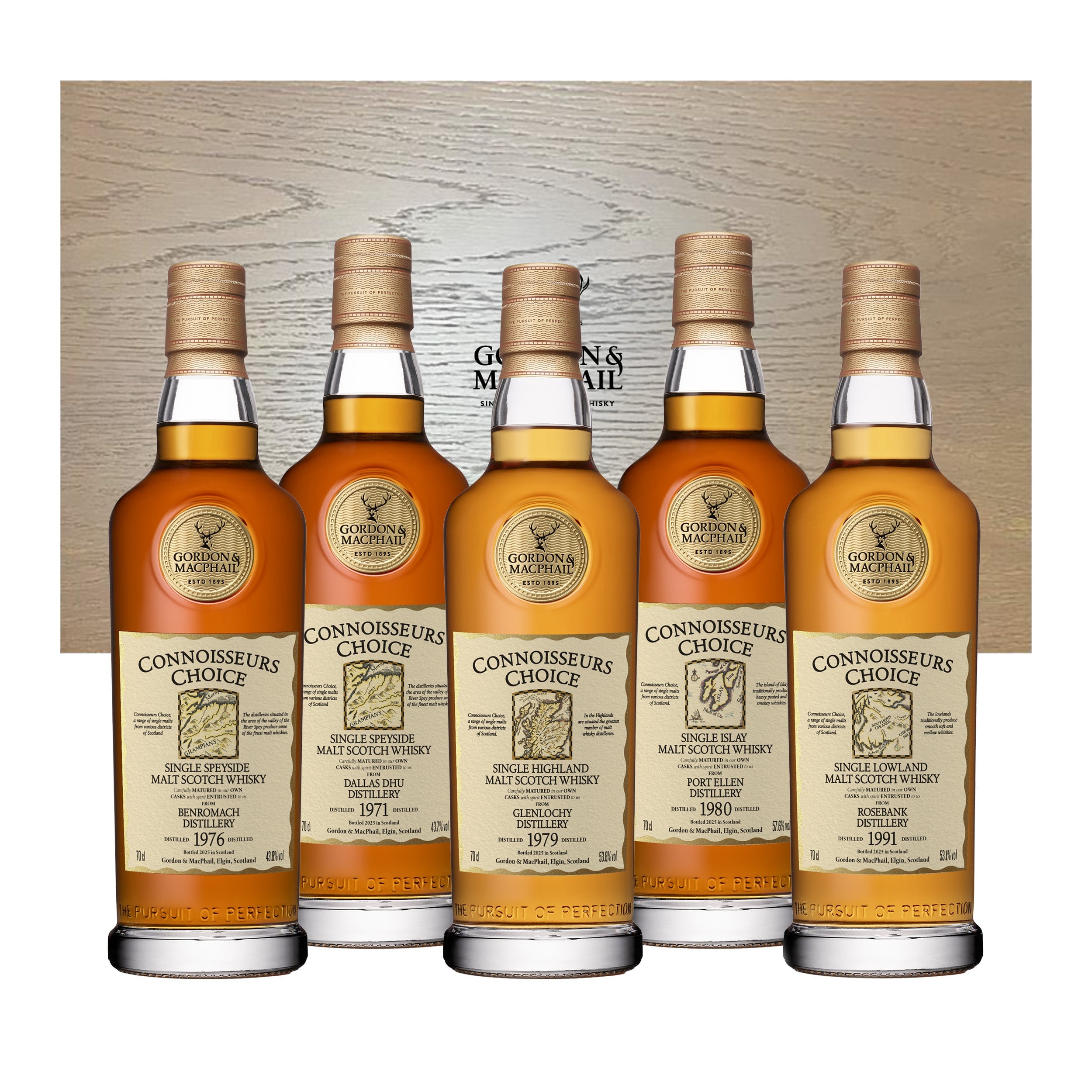Gordon & MacPhail Connoisseurs Choice Heritage Collection Vol. 1 – 5 x 700ml
