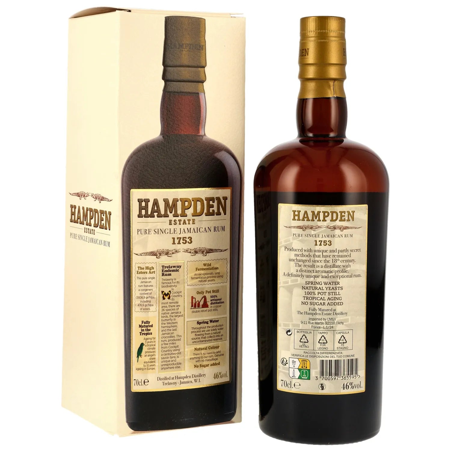Hampden 1753 - 3 y.o. Pure Single Jamaican Rum 46% vol. 700ml 2 - Maltimore - Premium Whisky Onlineshop