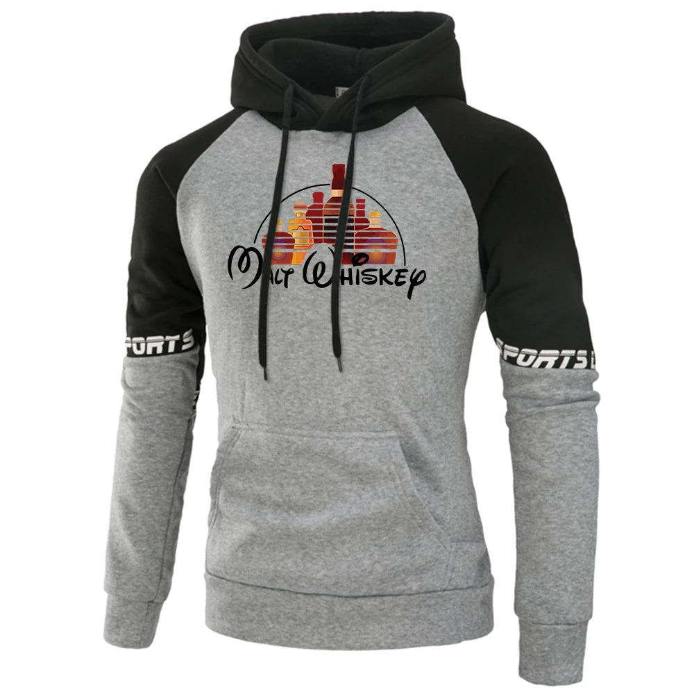 Hoodie Sweatshirt für Herren mit Malt Whiskey Print Kapuzen Pullover Hoody Geschenk Whisky 23 - Maltimore - Premium Whisky Onlineshop