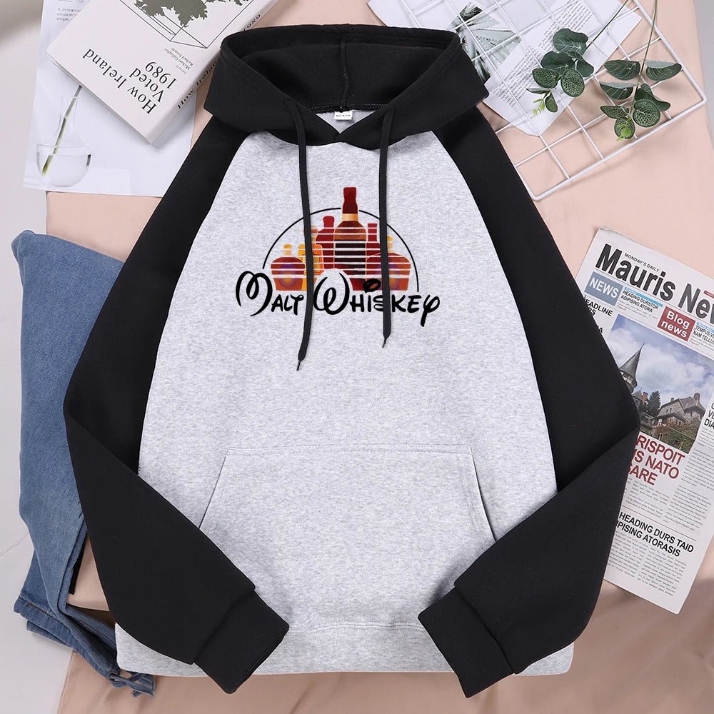 Hoodie Sweatshirt für Herren mit Malt Whiskey Print Kapuzen Pullover Hoody Geschenk Whisky 11 - Maltimore - Premium Whisky Onlineshop