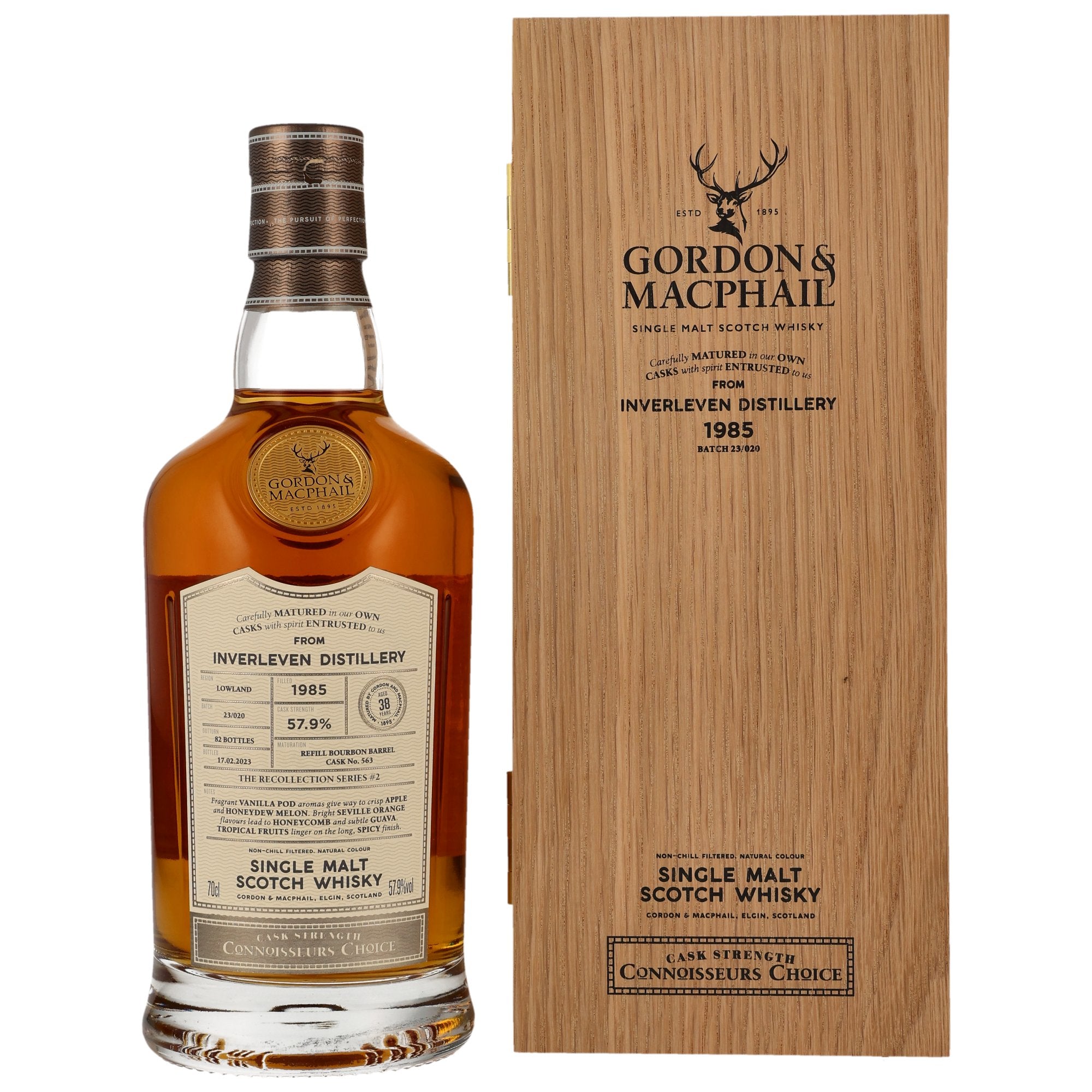 Inverleven 1985/2023 38 Jahre Fass #563 Gordon & MacPhail Connoisseurs Choice 57,9% vol. 700ml