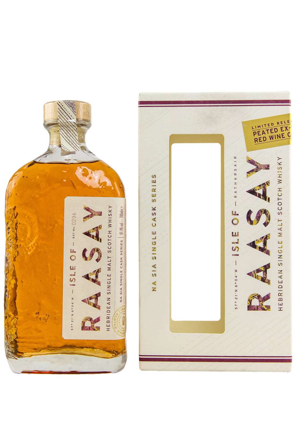 Isle of Raasay #18/665 Peated First Fill Bordeaux Cask Na Sia Single Cask Series 61,4% 700ml 1 - Maltimore - Premium Whisky Onlineshop