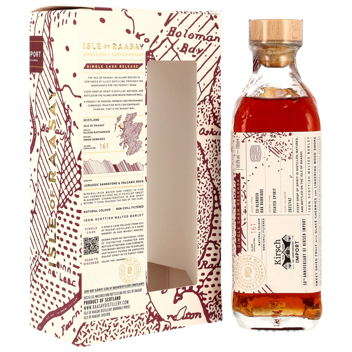 Isle of Raasay 2021/2026 Ex-Oloroso Sherry Barrique #21/142 59,6% vol. 700ml – Seitenansicht
